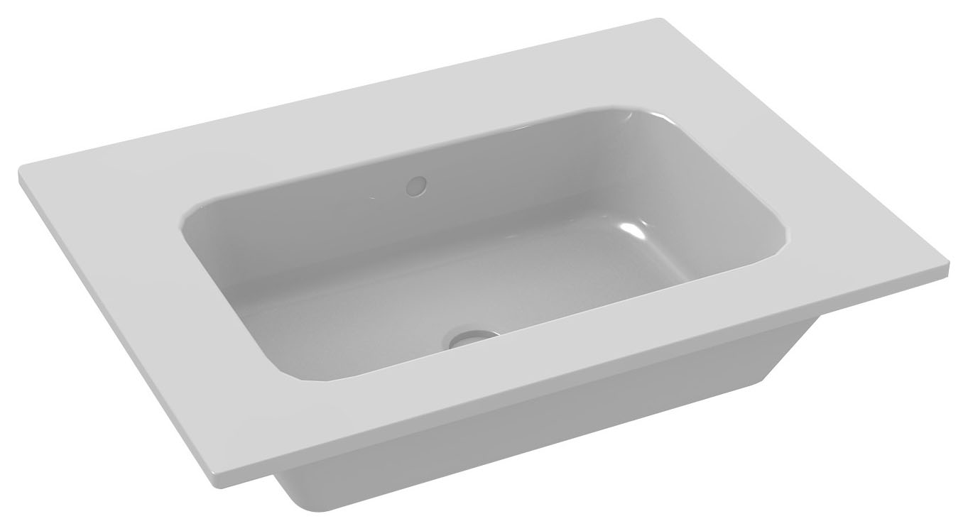 Image of Duarti By Calypso Twyford Cast Marble Vanity Basin - 510 x 400mm