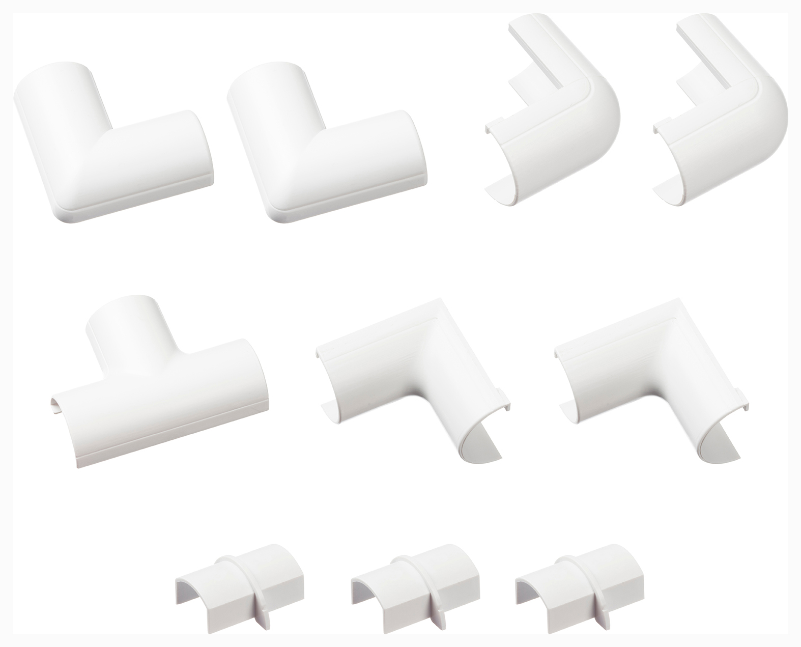 D-Line 20 x 10mm Trunking Accessory Multi-Pack - Pack of 10