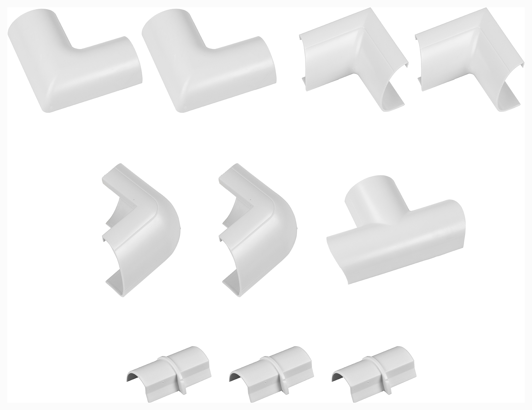 Image of D-Line 30 x 15mm Trunking Accessory Multi-Pack - Pack of 10