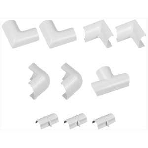 Image of D-Line 30 x 15mm Trunking Accessory Multi-Pack - Pack of 10