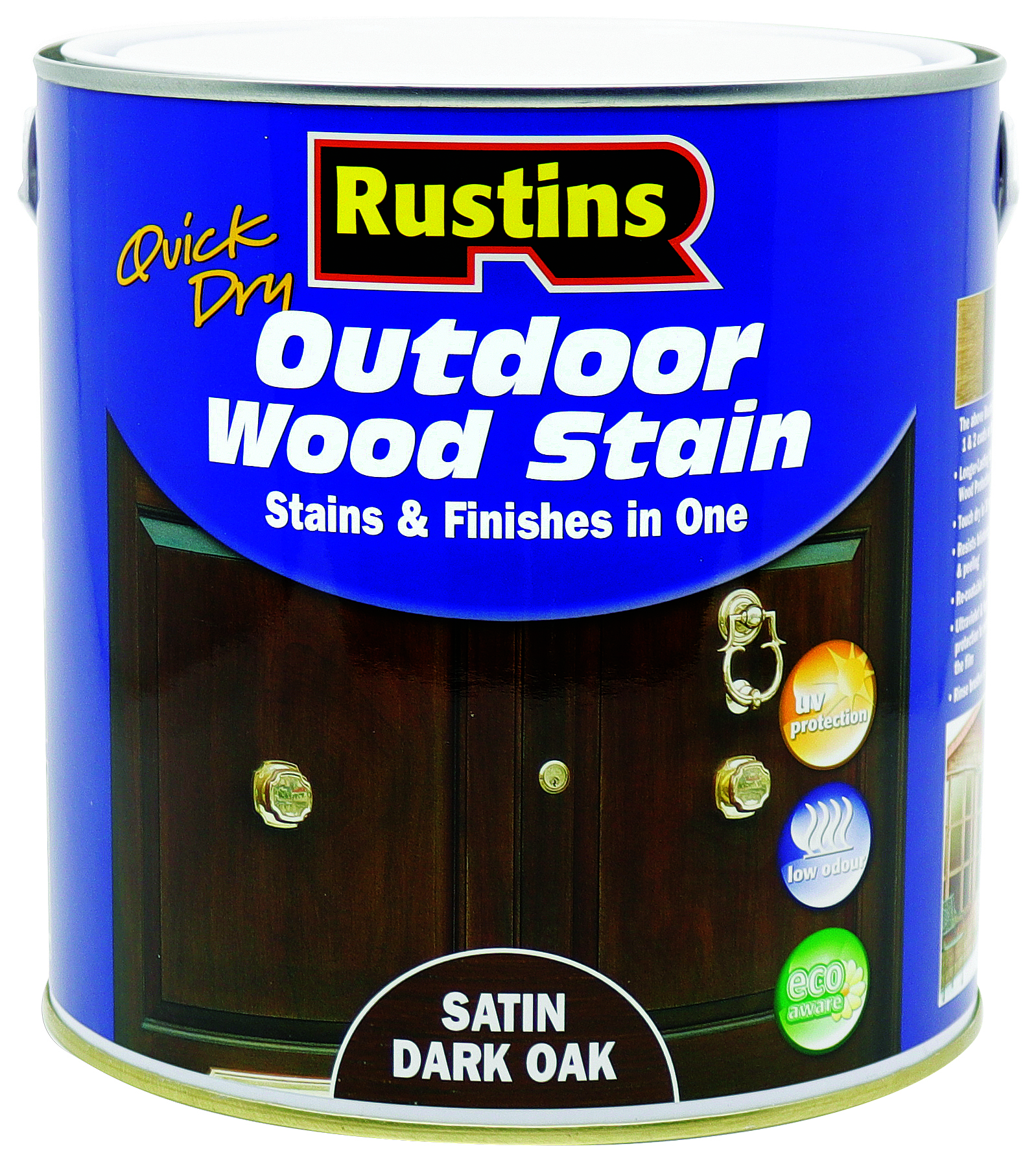 Rustins Outdoor Wood Stain - Dark Oak - 2.5L