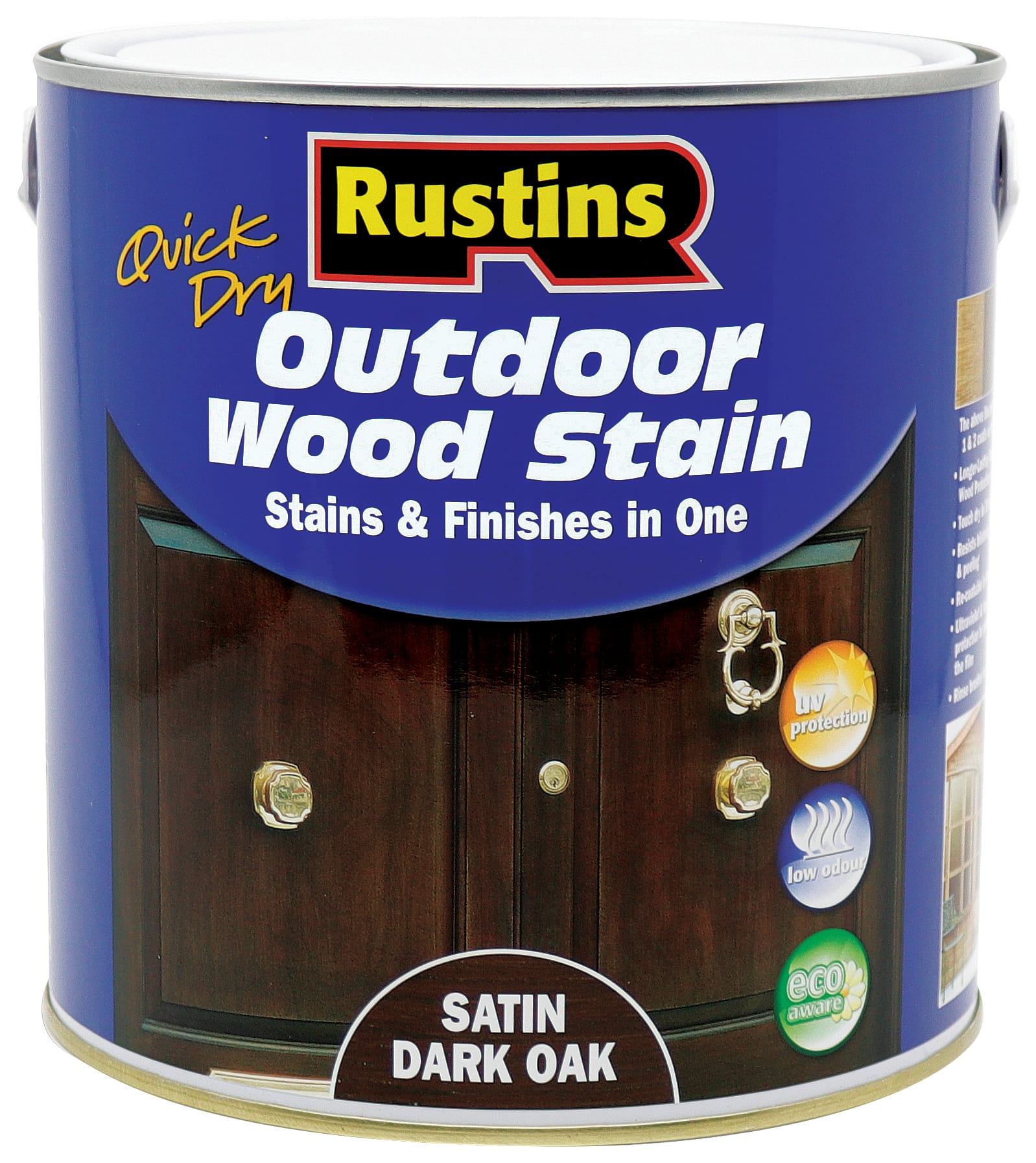 Rustins Outdoor Wood Stain Dark Oak 2.5L Wickes.co.uk