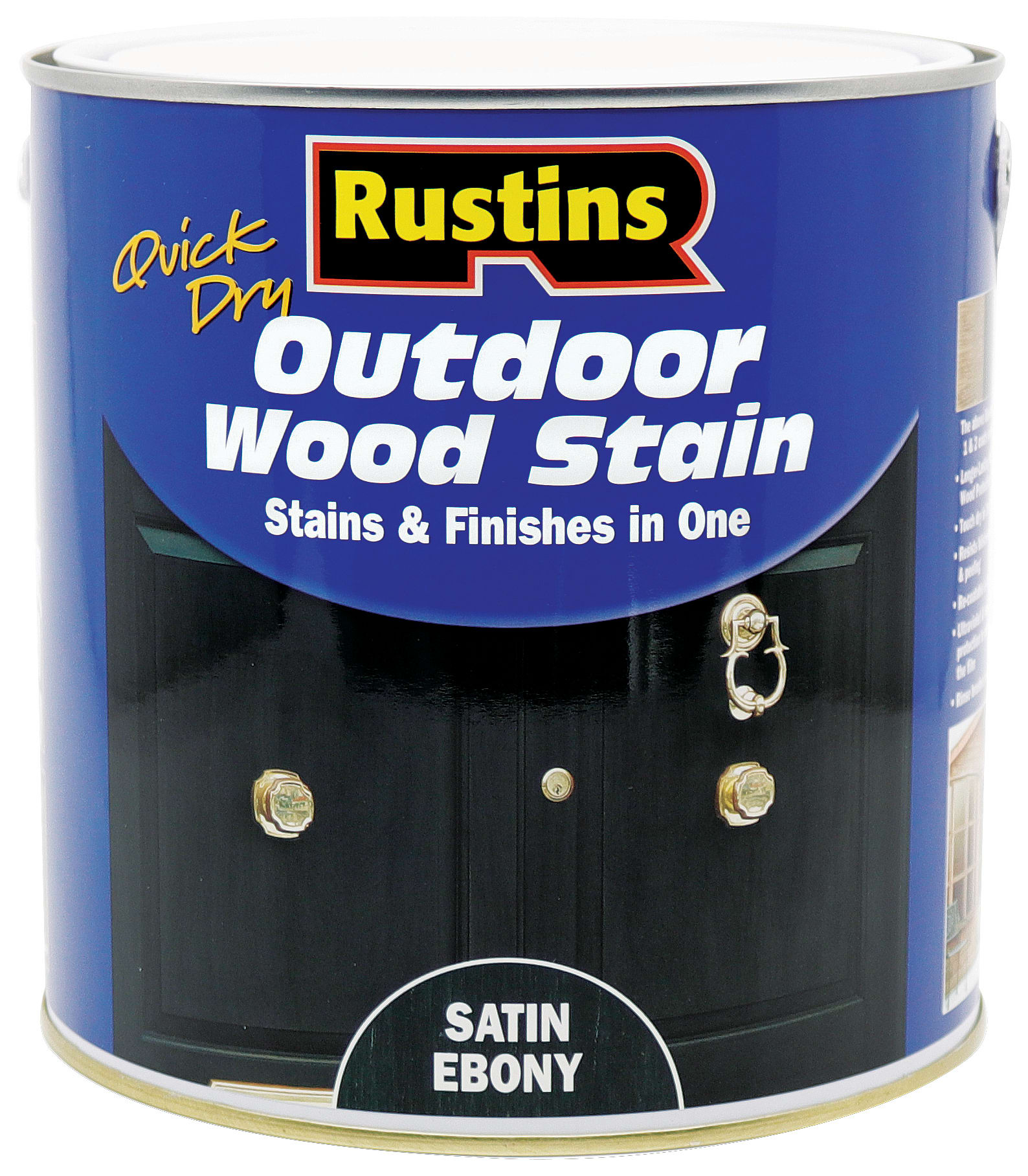 Rustins Outdoor Wood Stain Ebony 2.5L Wickes.co.uk