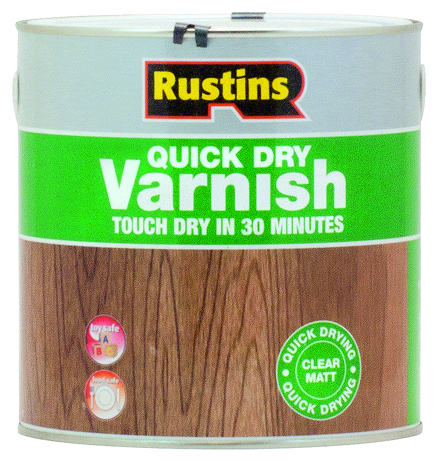 Image of Rustins Quick Dry Varnish - Clear Matt - 2.5L
