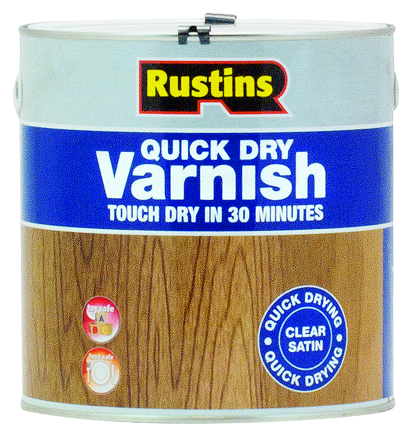 Image of Rustins Quick Dry Varnish - Clear Satin - 2.5L