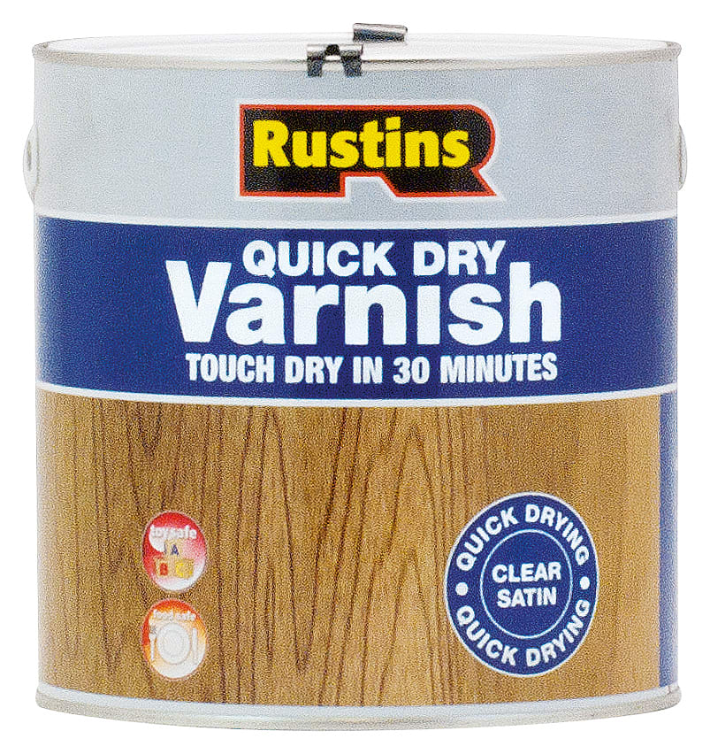 Rustins Quick Dry Varnish - Clear Satin -