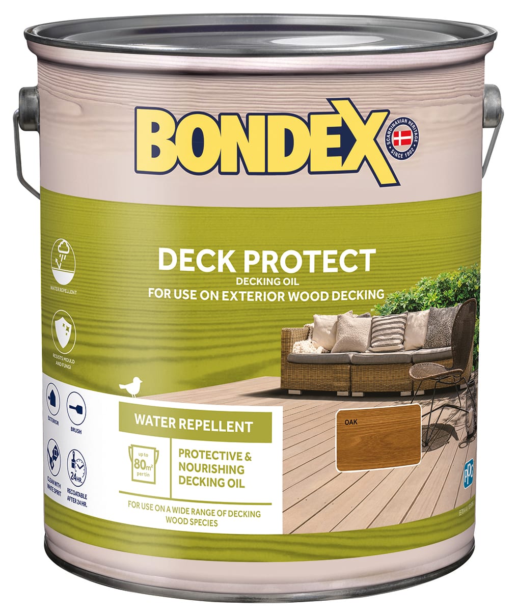 Bondex Deck Protect Oak 5L Wickes.co.uk