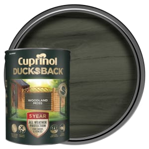 Cuprinol 5 Year Ducksback Matt Shed & Fence Treatment - Woodland Moss - 5L