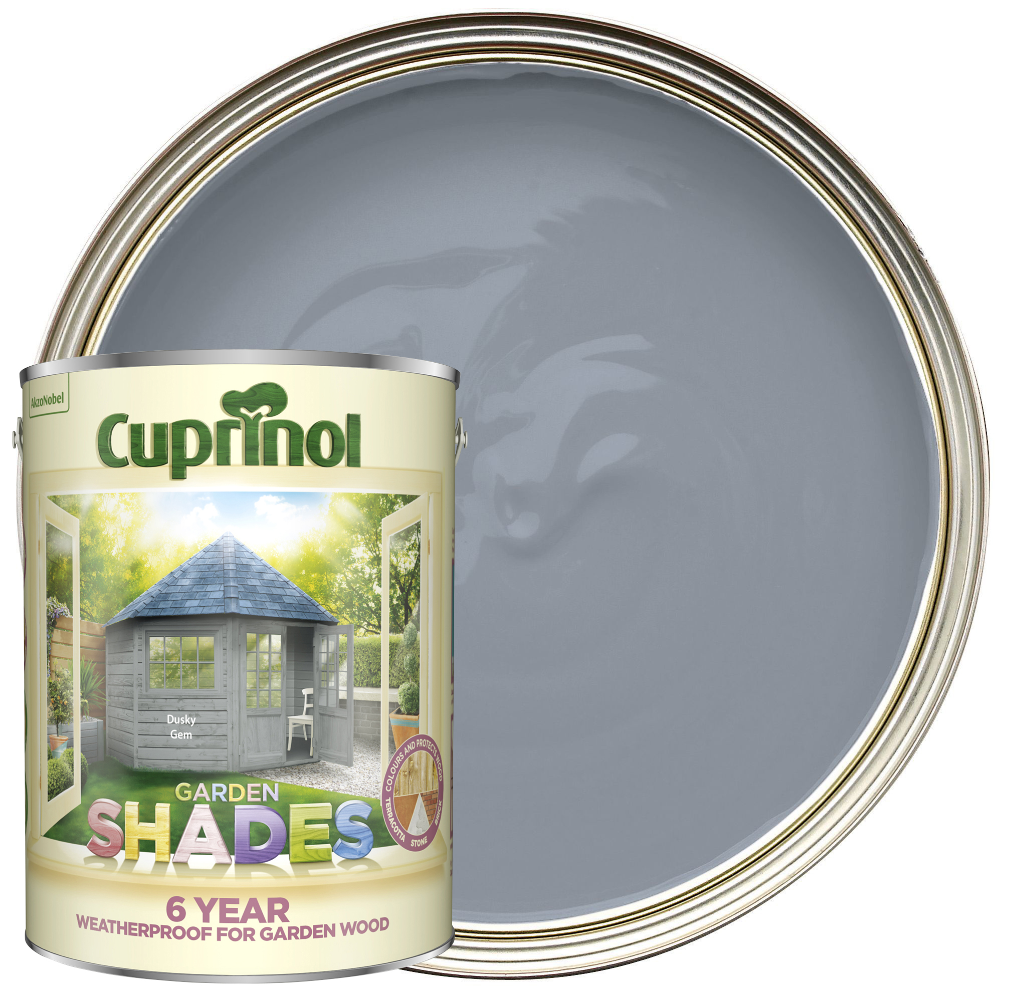 Cuprinol Garden Shades Matt Wood Treatment - Dusky Gem - 5L