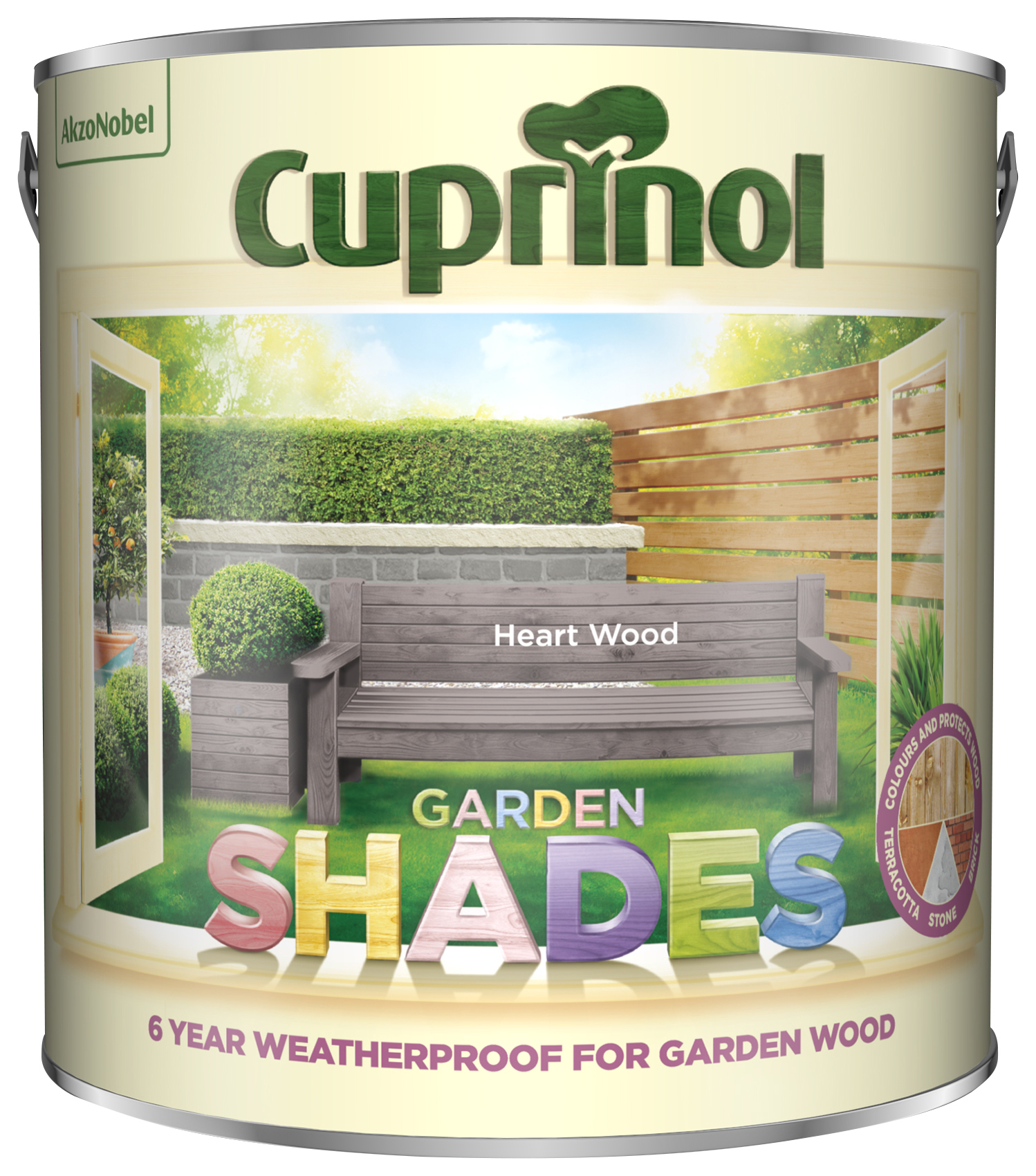 Image of Cuprinol Garden Shades Furniture Paint - Heart Wood - 2.5L