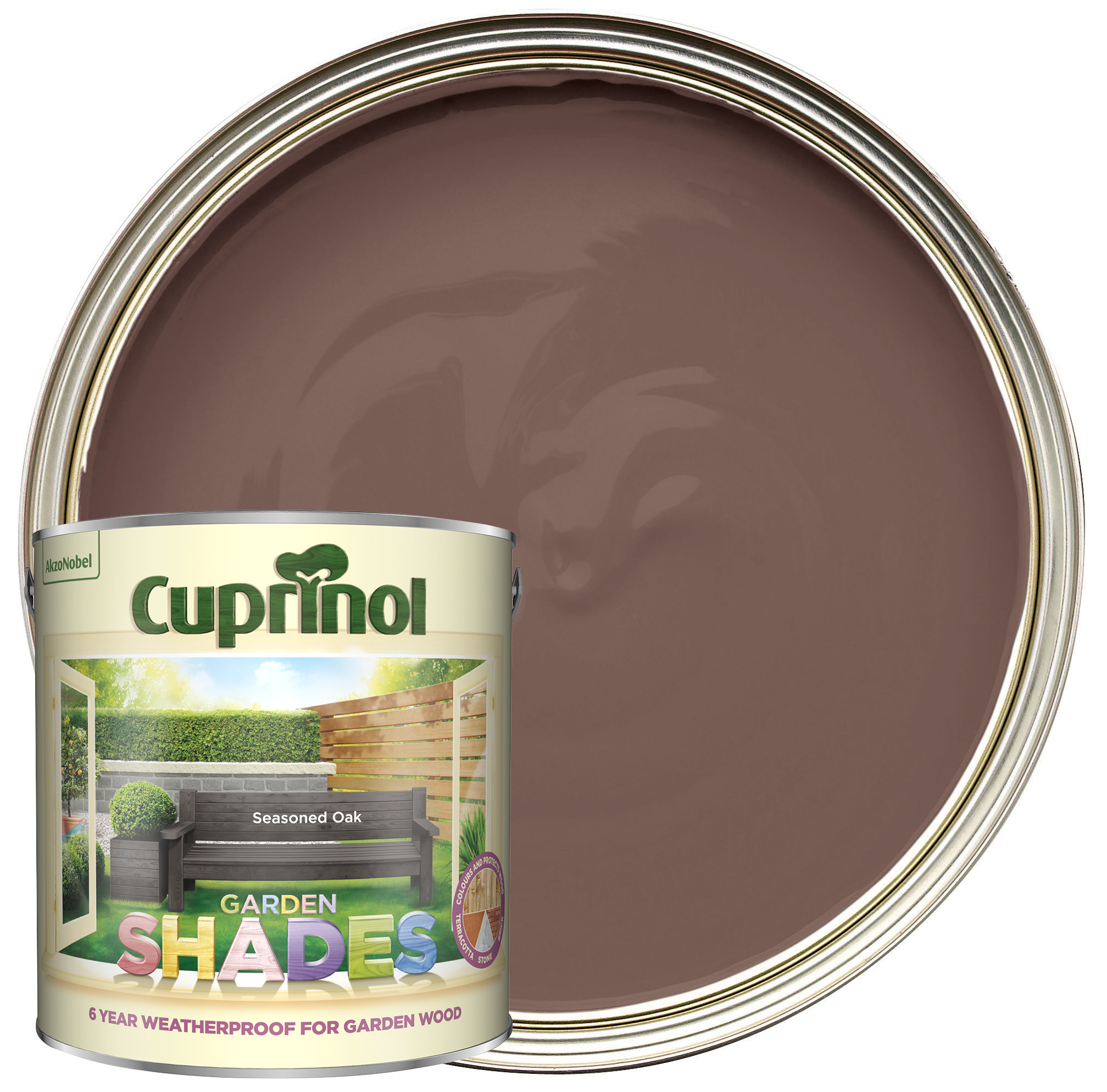 Image of Cuprinol Garden Shades Furniture Paint - Seasoned Oak - 2.5L