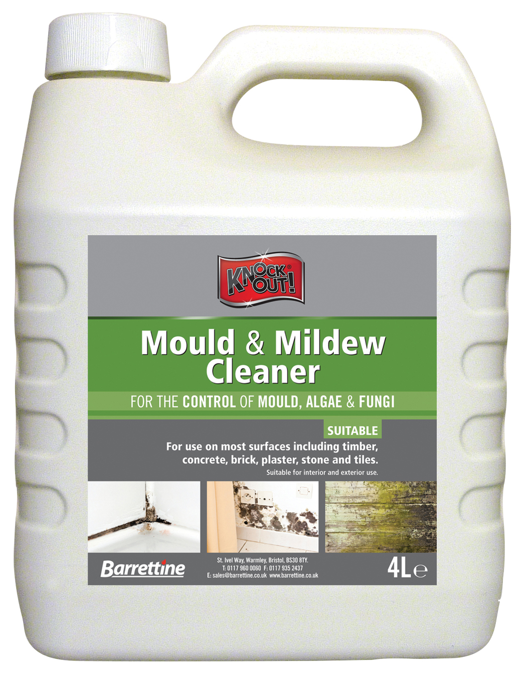 Barrettine Knockout Mould & Mildew Cleaner - 4L