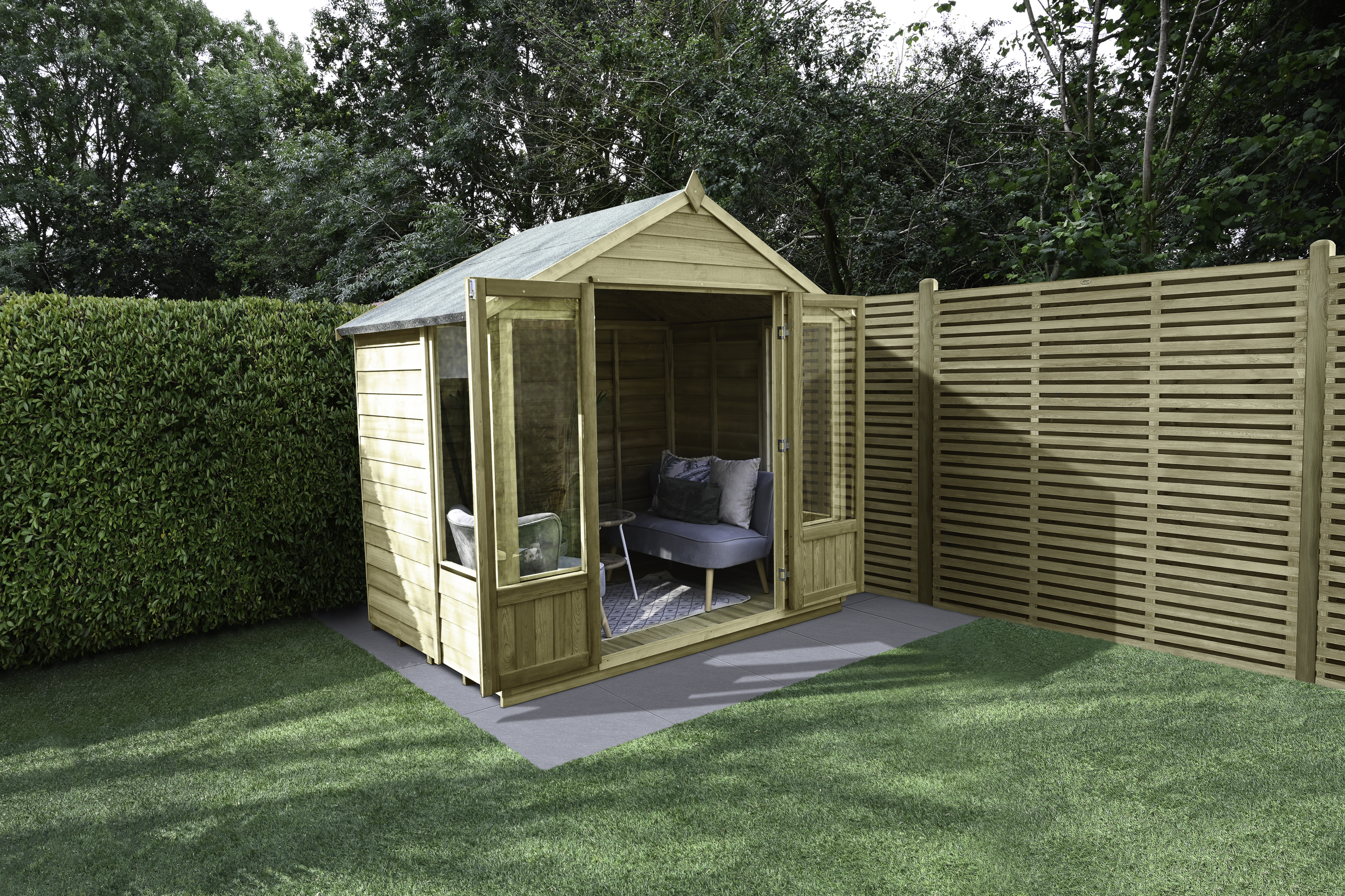 Forest Garden Oakley 7 x 5ft Overlap Apex Summerhouse