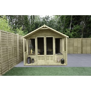 Image of Forest Garden Oakley 8 x 12ft Overlap Apex Summerhouse with Assembly