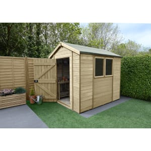 Image of Forest Garden Timberdale 8 x 6ft Apex Shed with Assembly