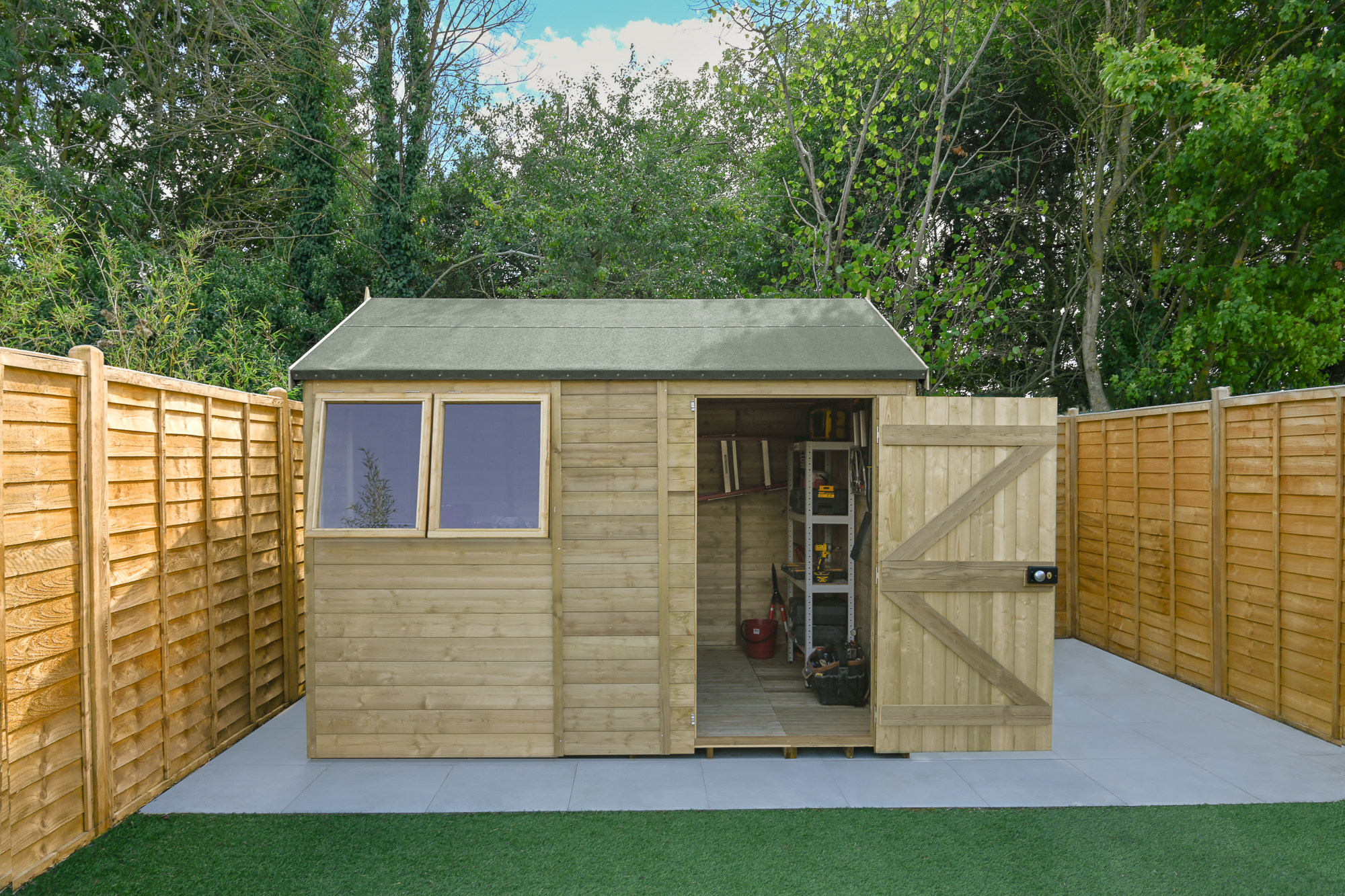 Forest Garden Timberdale 10 x 6ft Reverse Apex Shed