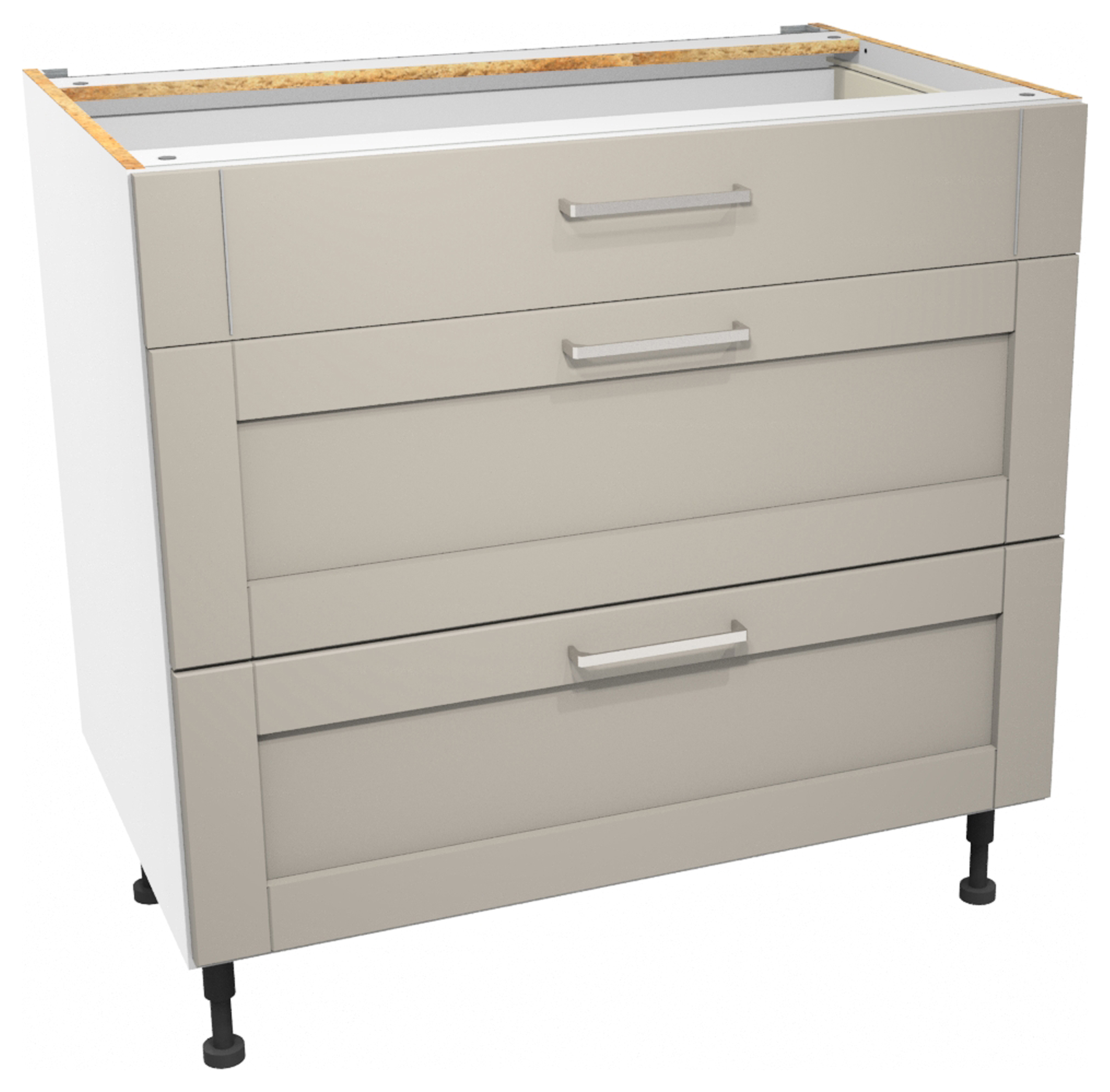 Image of Wickes Ohio Stone Shaker Drawer Unit - 900mm (Part 1 of 2)