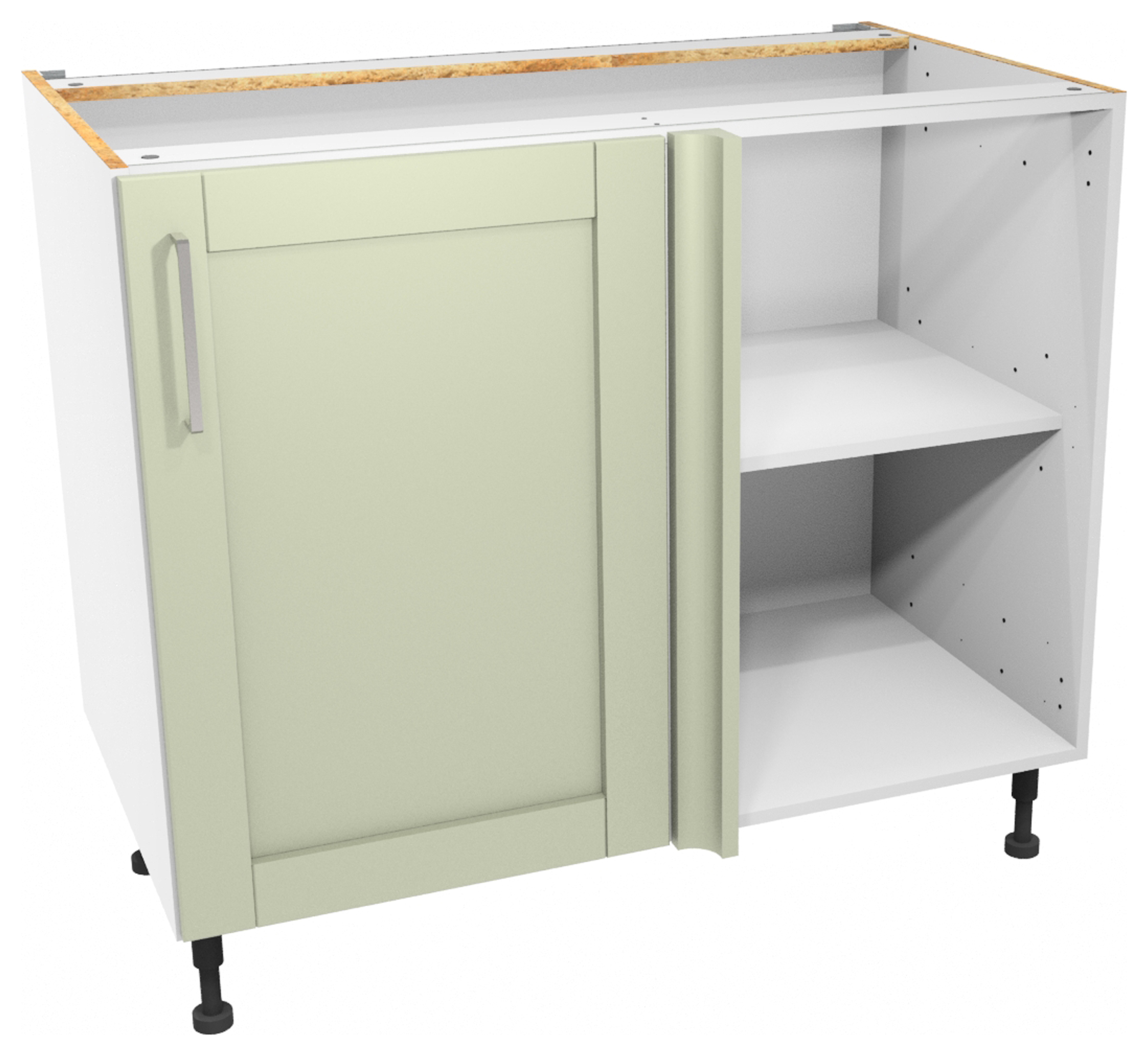 Image of Wickes Ohio Sage Shaker Corner Base Unit - 1000mm