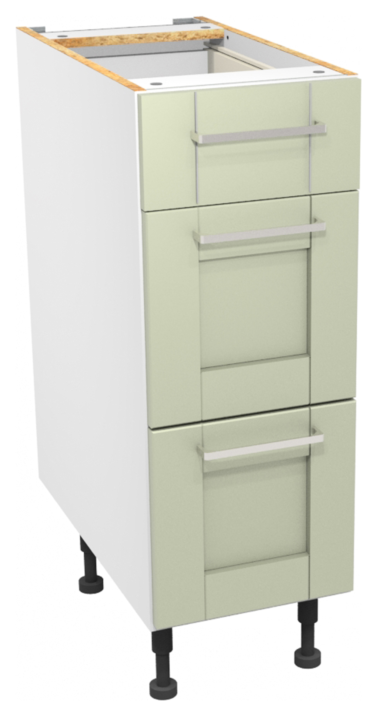 Image of Wickes Ohio Sage Shaker Drawer Unit - 300mm