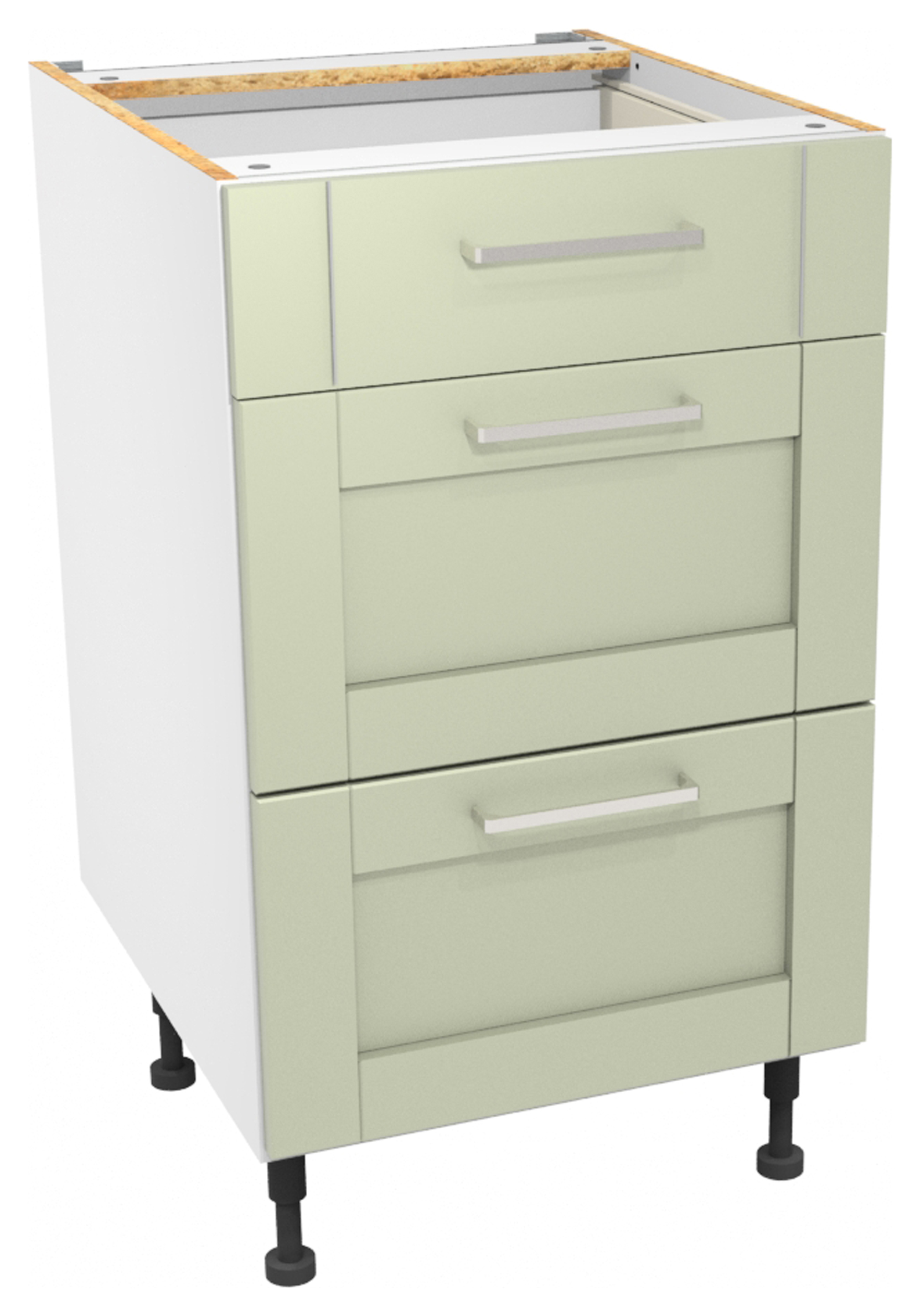 Image of Wickes Ohio Sage Shaker Drawer Unit - 500mm