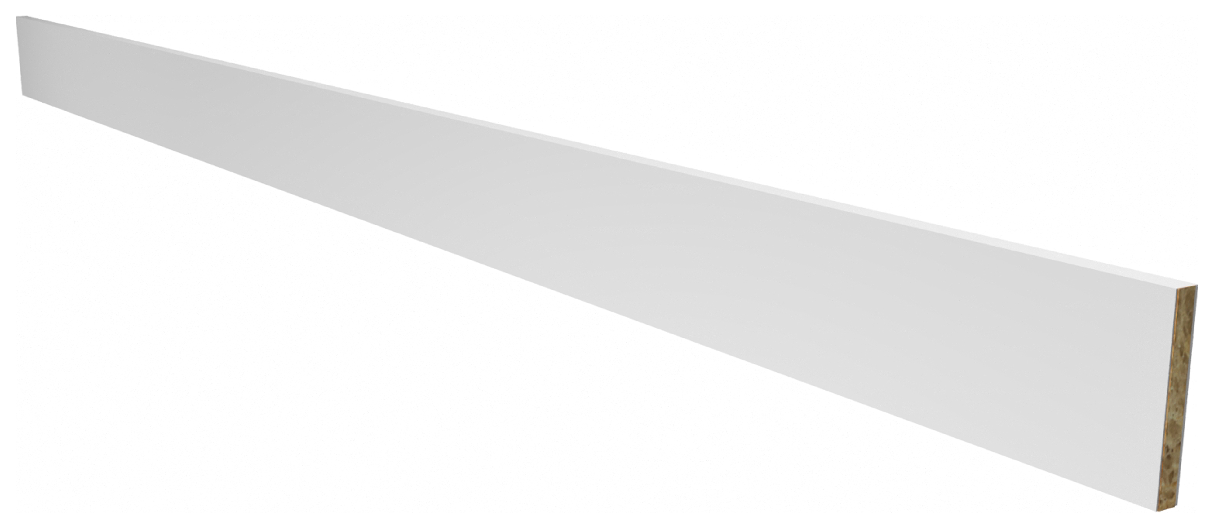 Wickes Madison Matt White Continuous Plinth - 2.6m