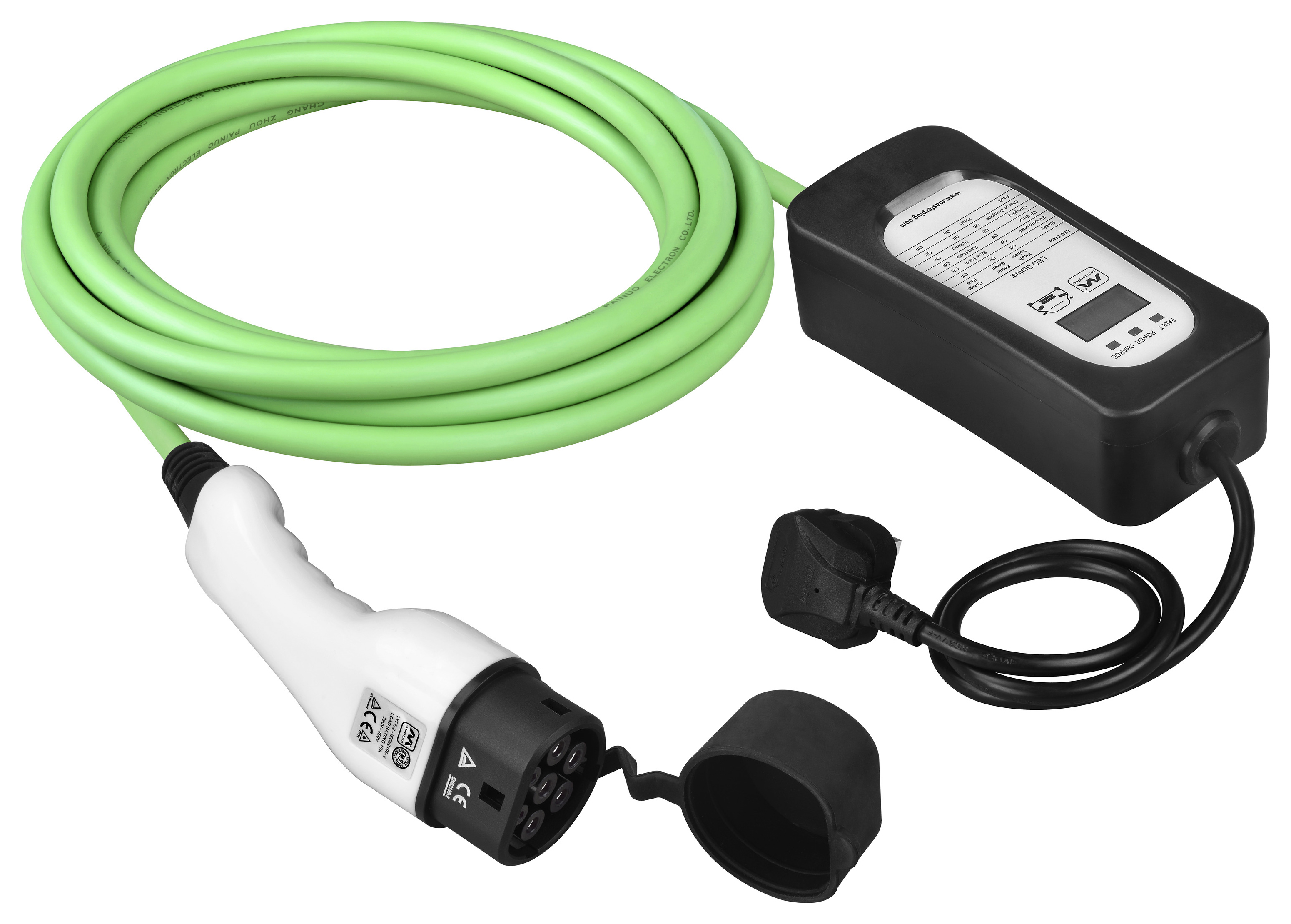 Image of Masterplug Mode 2 Type 2 Electric Car Charging Cable - 5m