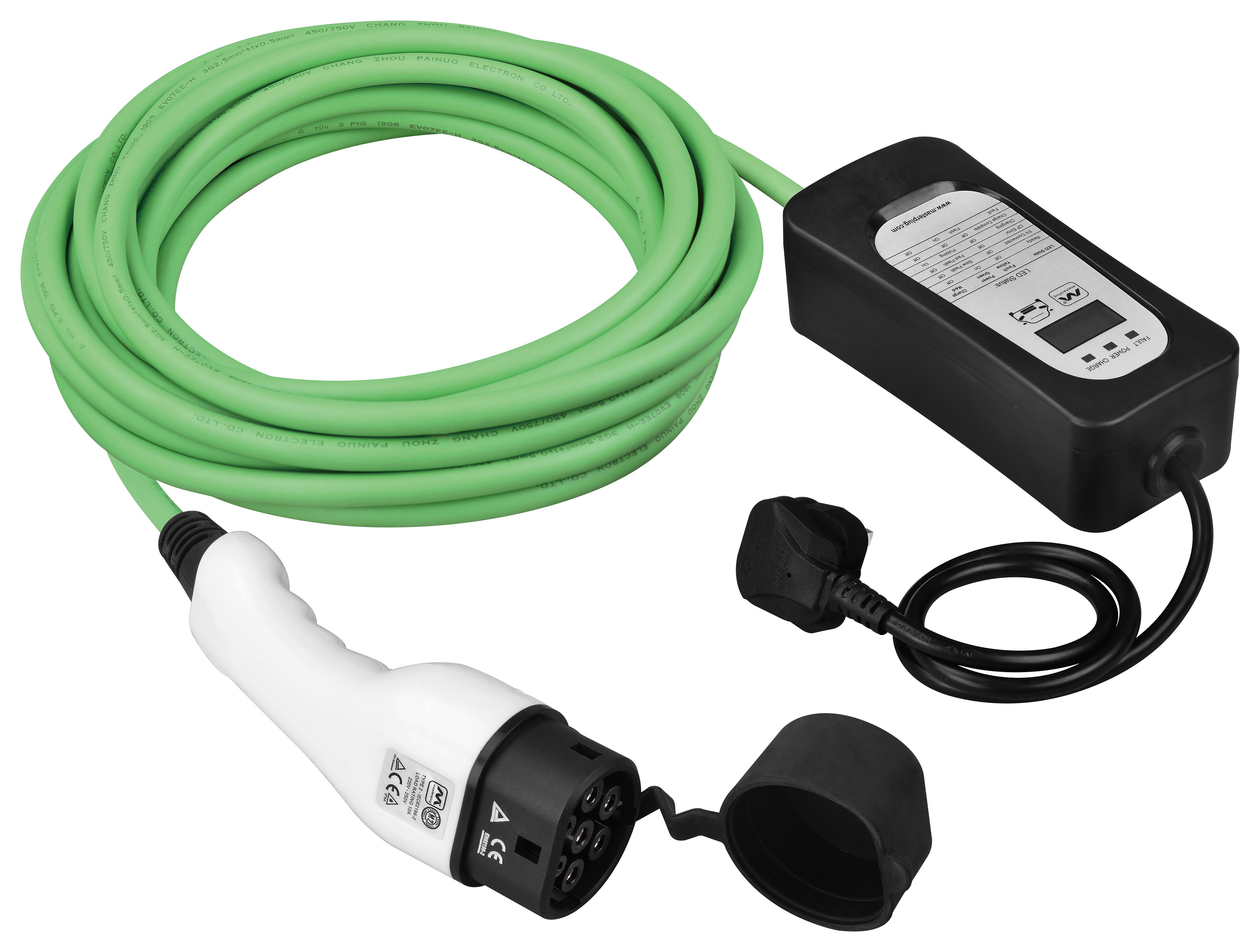 Image of Masterplug Mode 2 Type 2 Electric Car Charging Cable - 10m