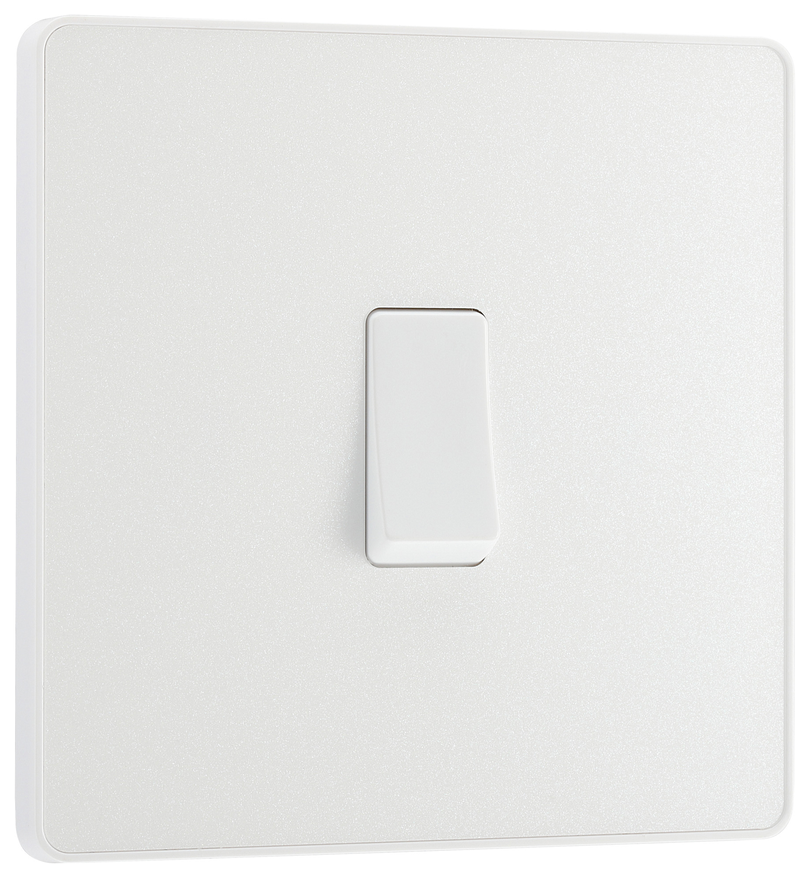 BG Evolve 2 Way 20A Single Switch - Pearlescent White