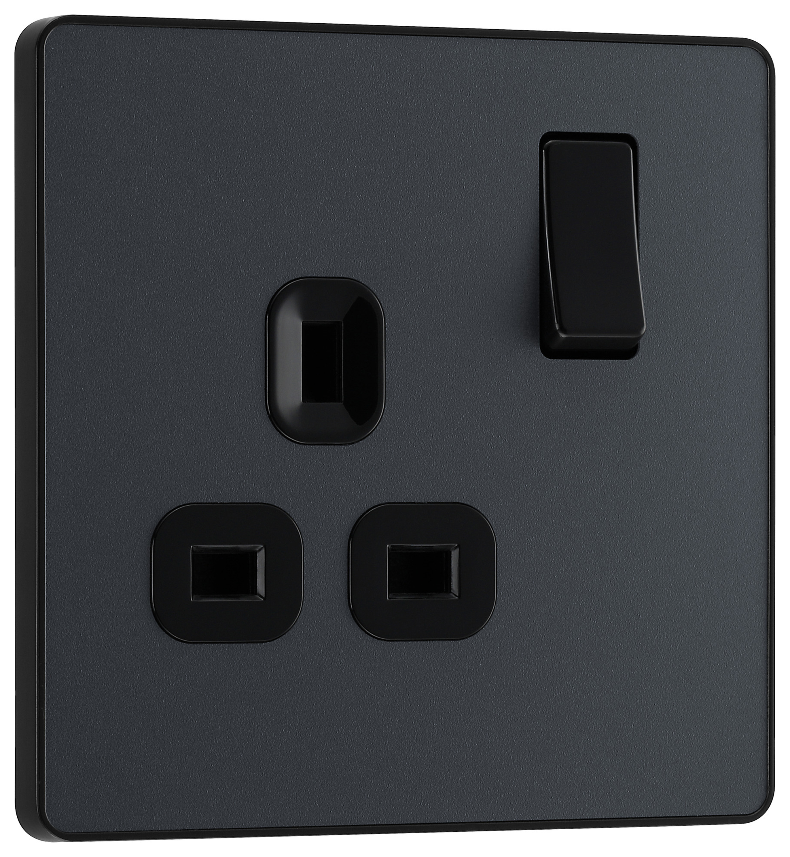 Image of BG Evolve Matt Grey Single Socket