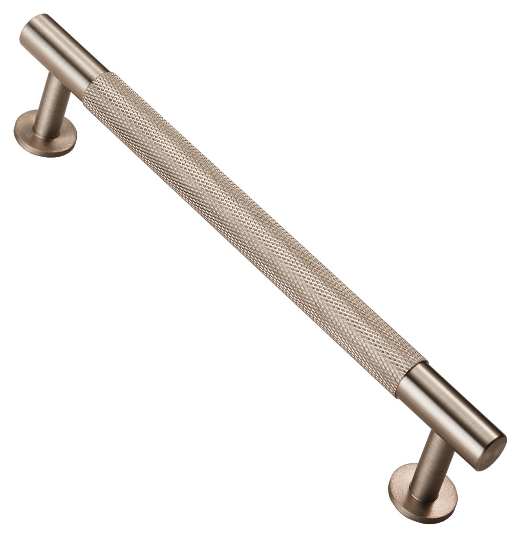 Carlisle Brass FTD700CSN Knurled Cabinet Pull Handle - 160mm - Satin Nickel