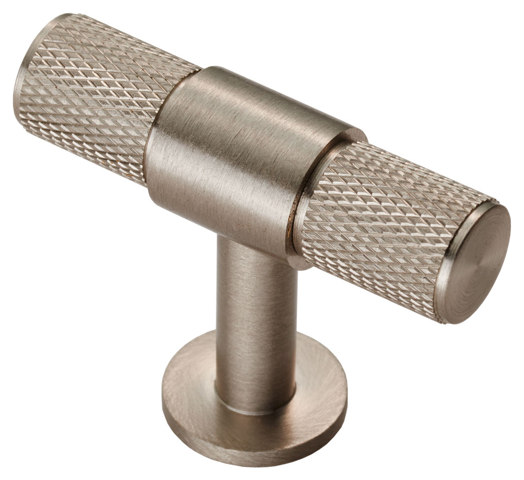 Carlisle Brass FTD701SN Knurled Cabinet T-Bar Knob - Satin Nickel