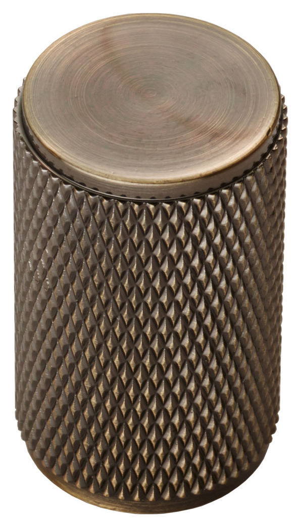 Carlisle Brass FTD702AB Knurled Cabinet Knob - Antique Brass