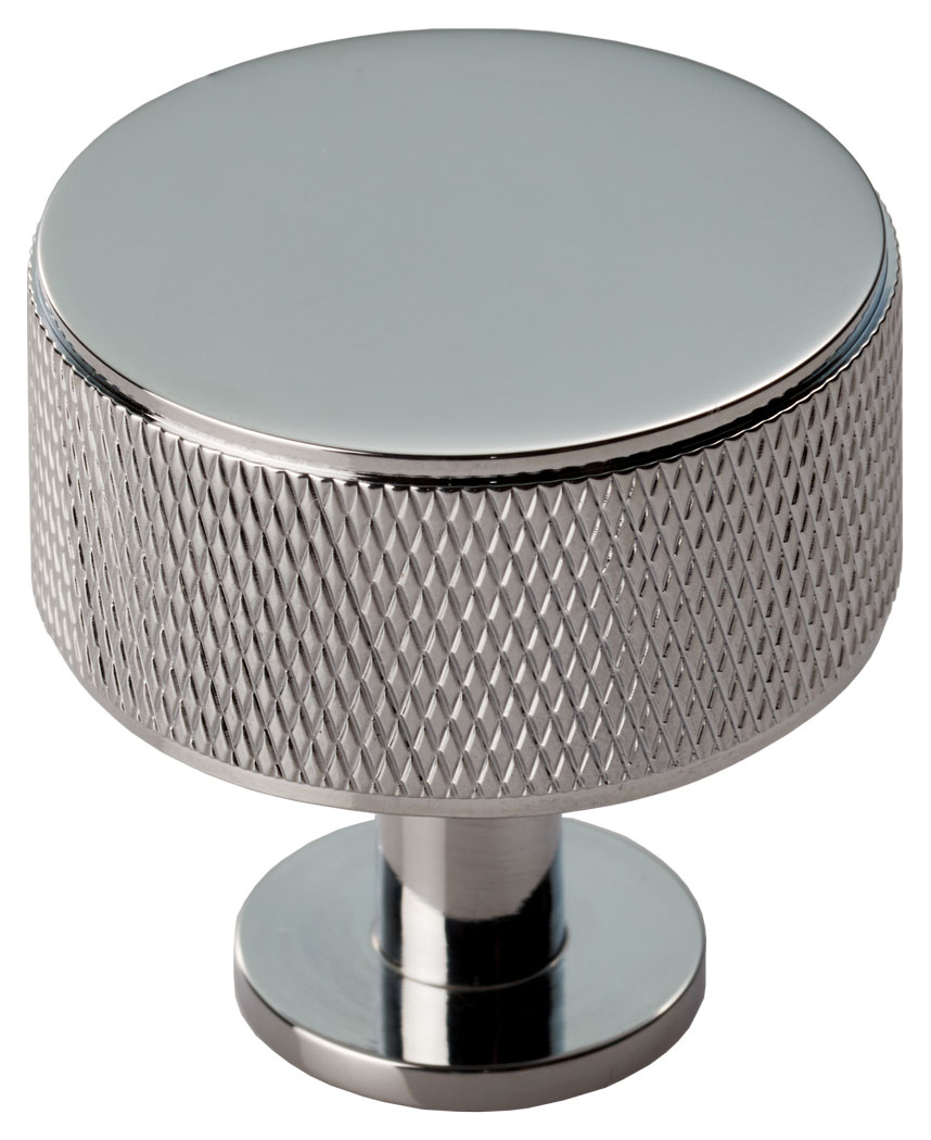 Image of Carlisle Brass FTD703CP Knurled Cabinet Radio Knob - Polished Chrome