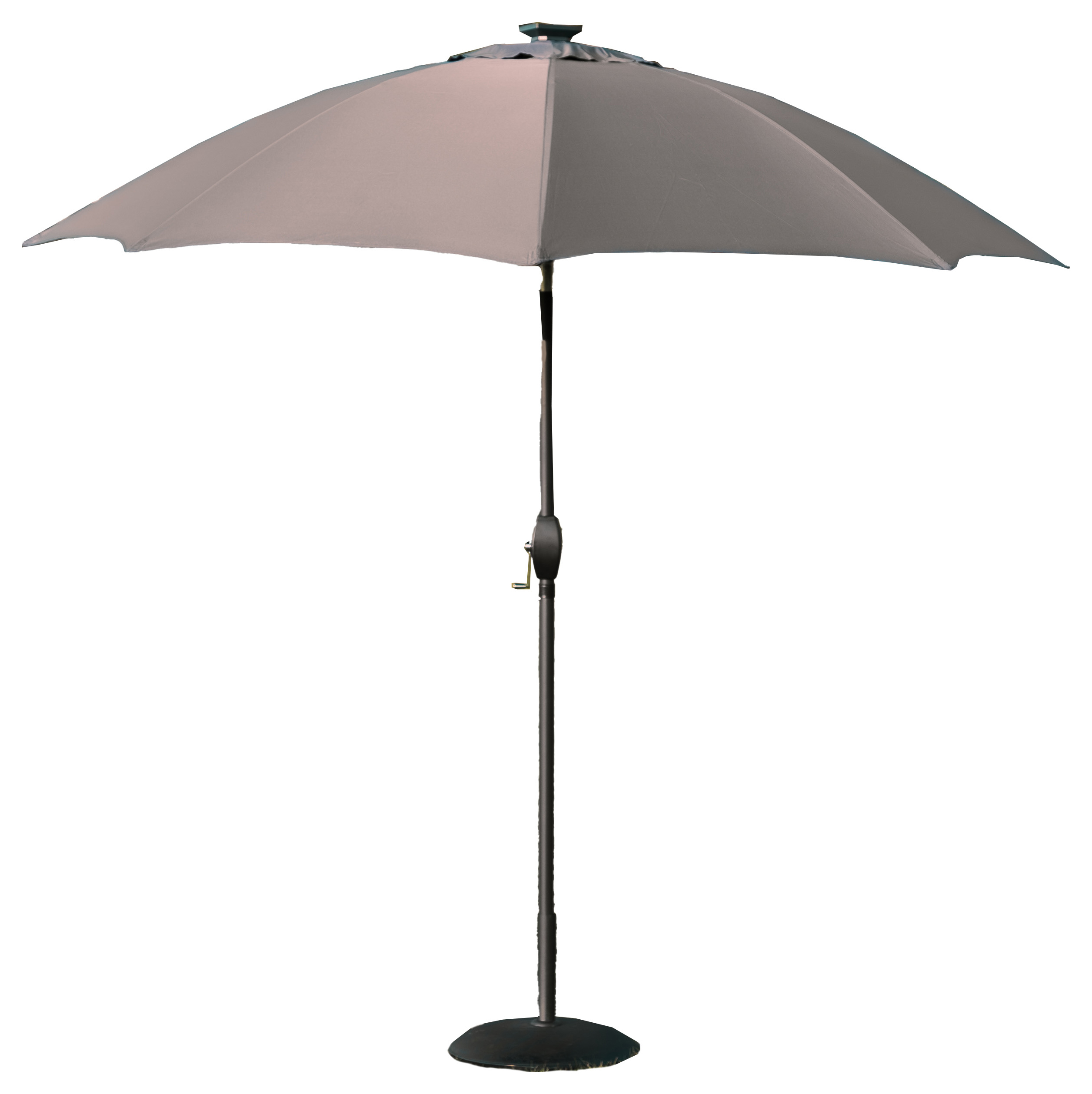 Image of Norfolk Leisure Garden Must Haves LED Grey Parasol - 2.7m