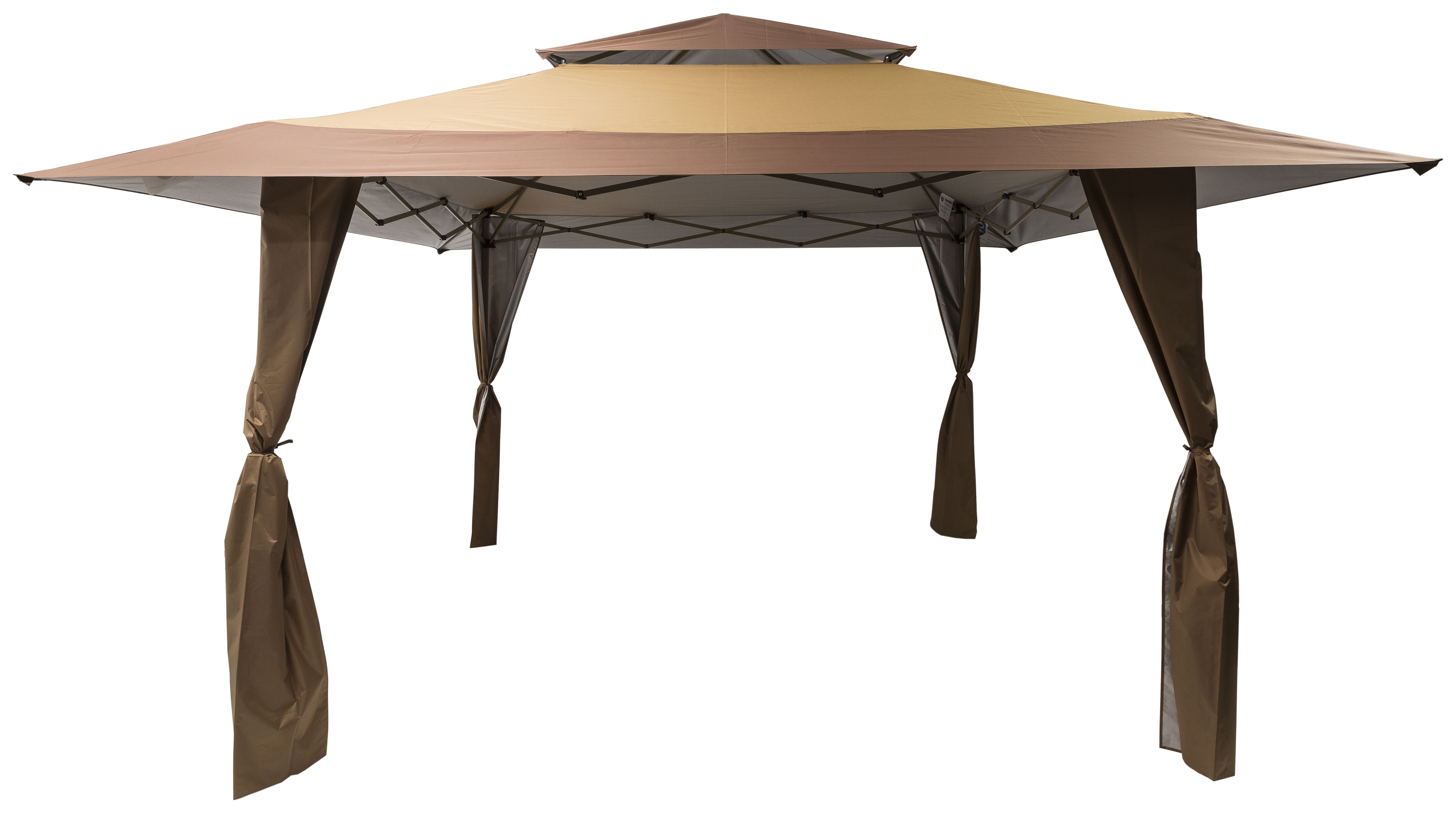 Image of Norfolk Leisure Got It Covered Pop Up Gazebo Taupe & Brown (4x4)