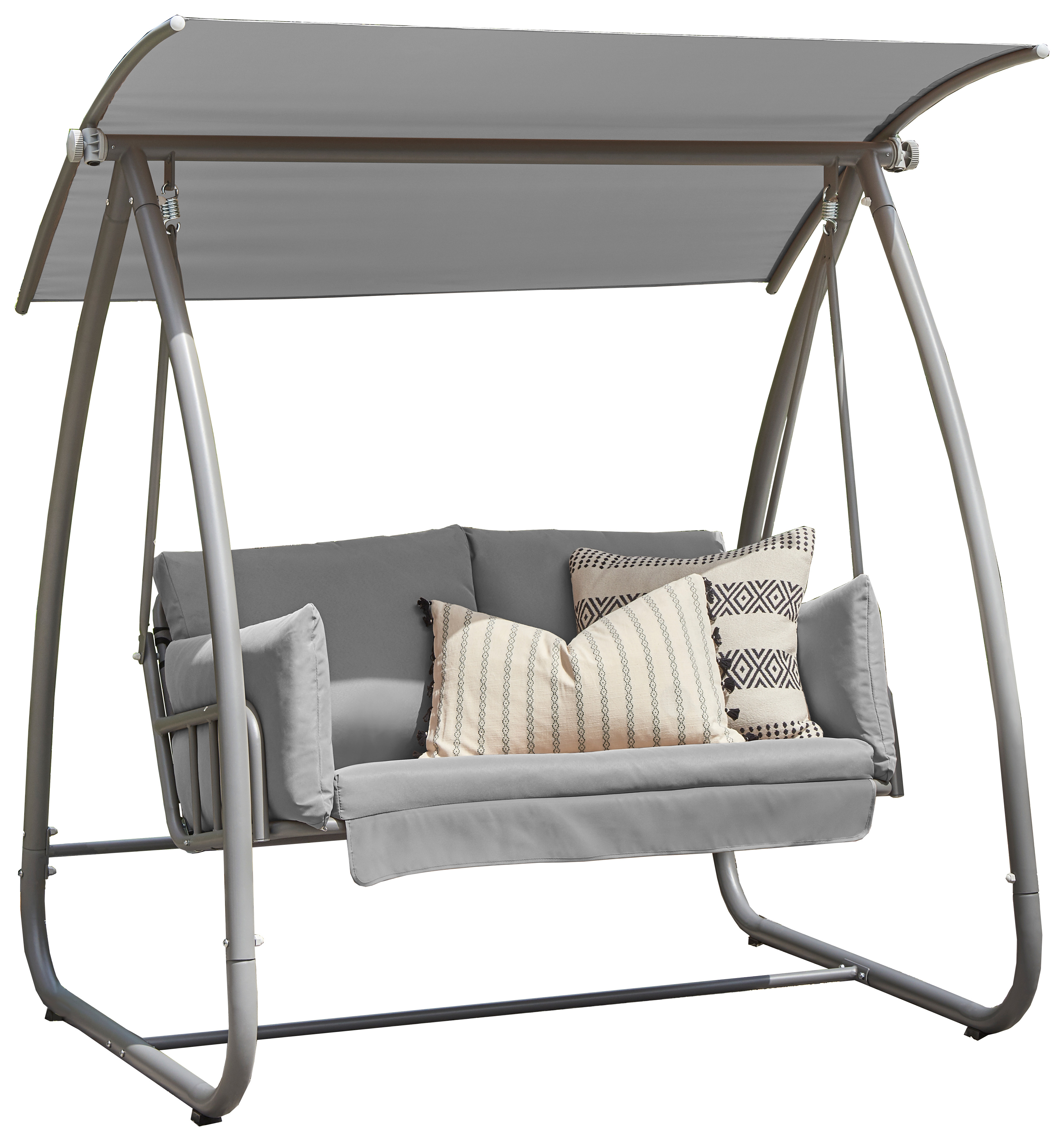 Norfolk Leisure Newmarket 2 Seat Steel Grey Swing