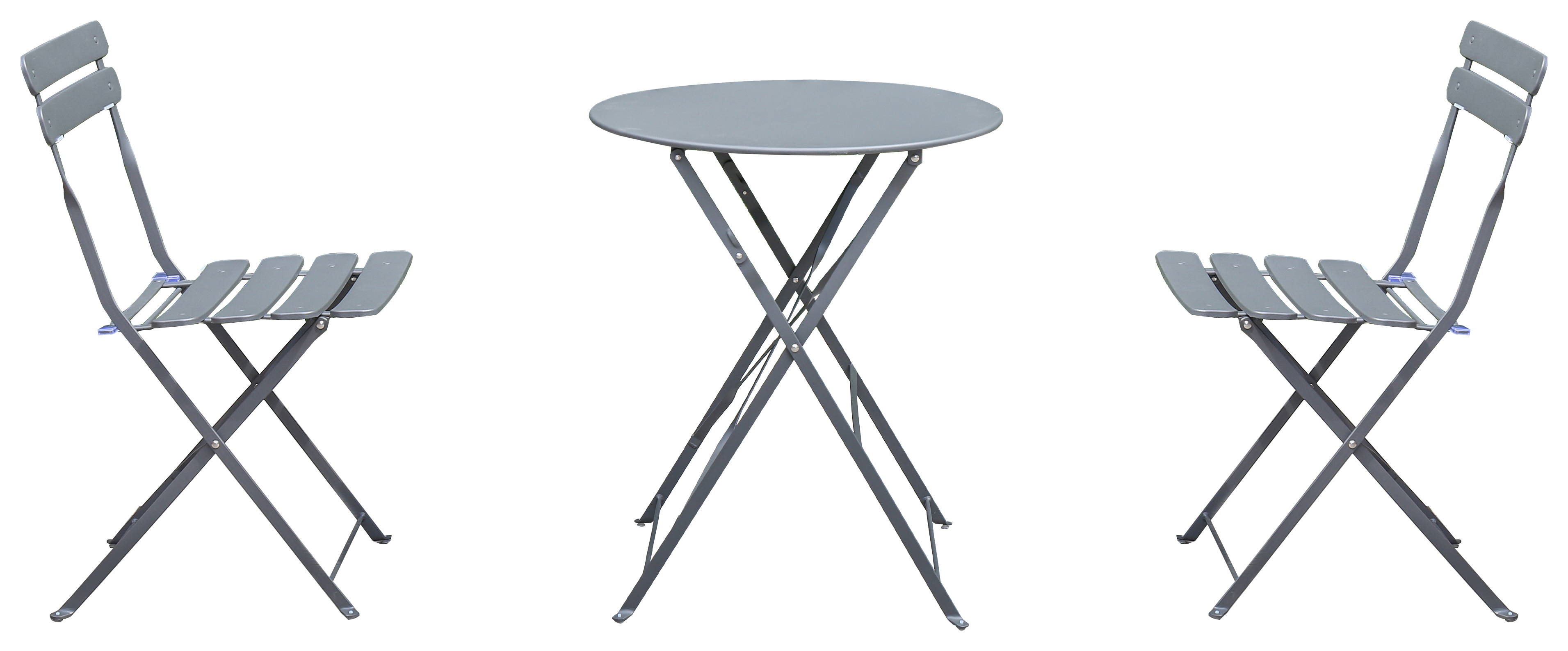 Norfolk Leisure Comfort Steel Grey Bistro Set