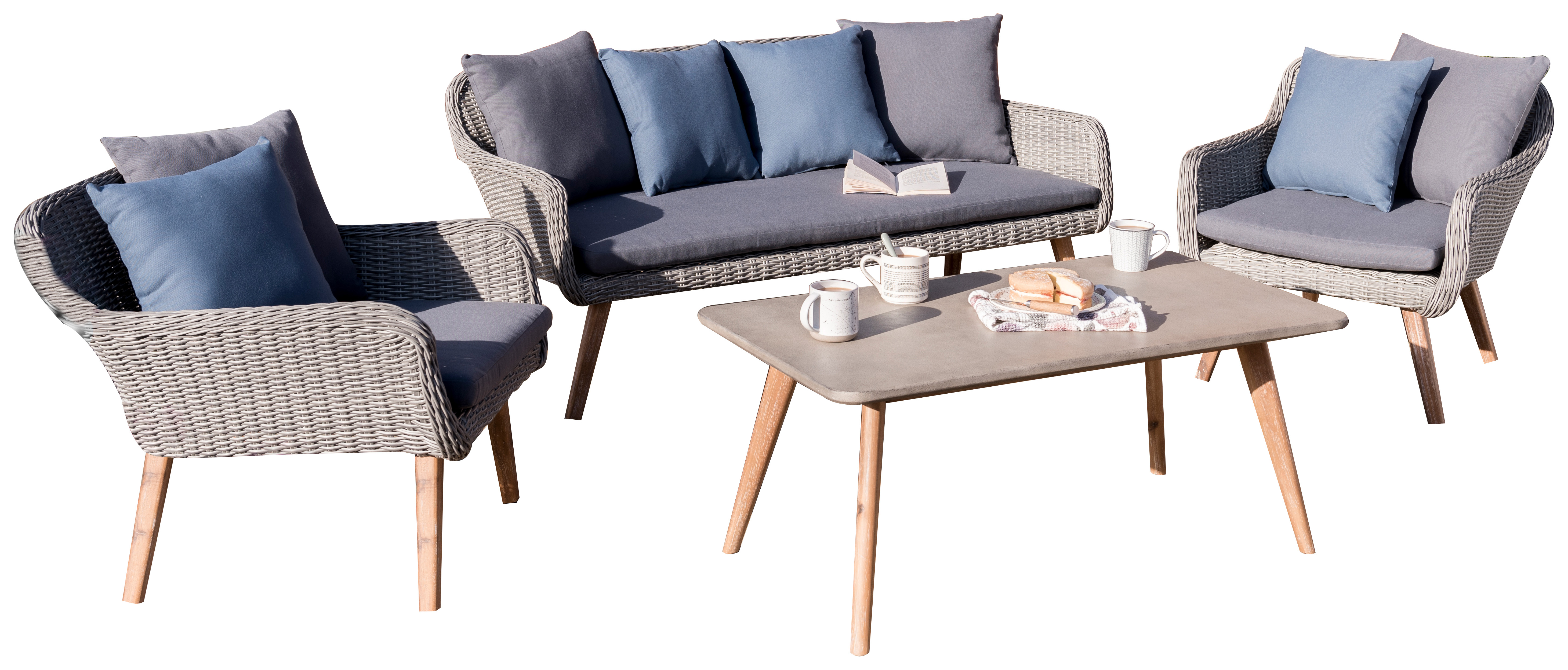 Image of Norfolk Leisure Midori Grey Lounge Set