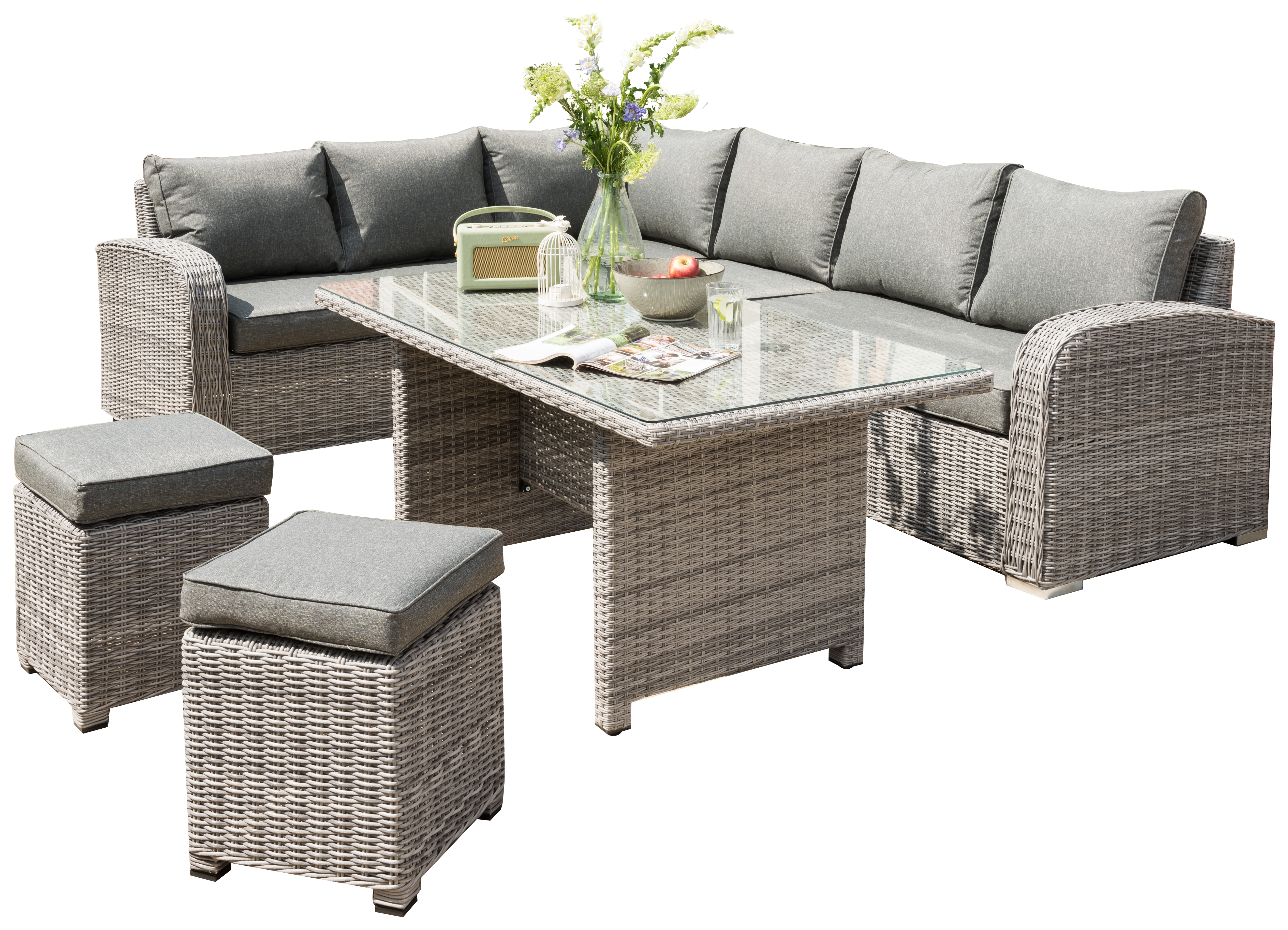 Norfolk Leisure Longbeach Corner Rattan Set