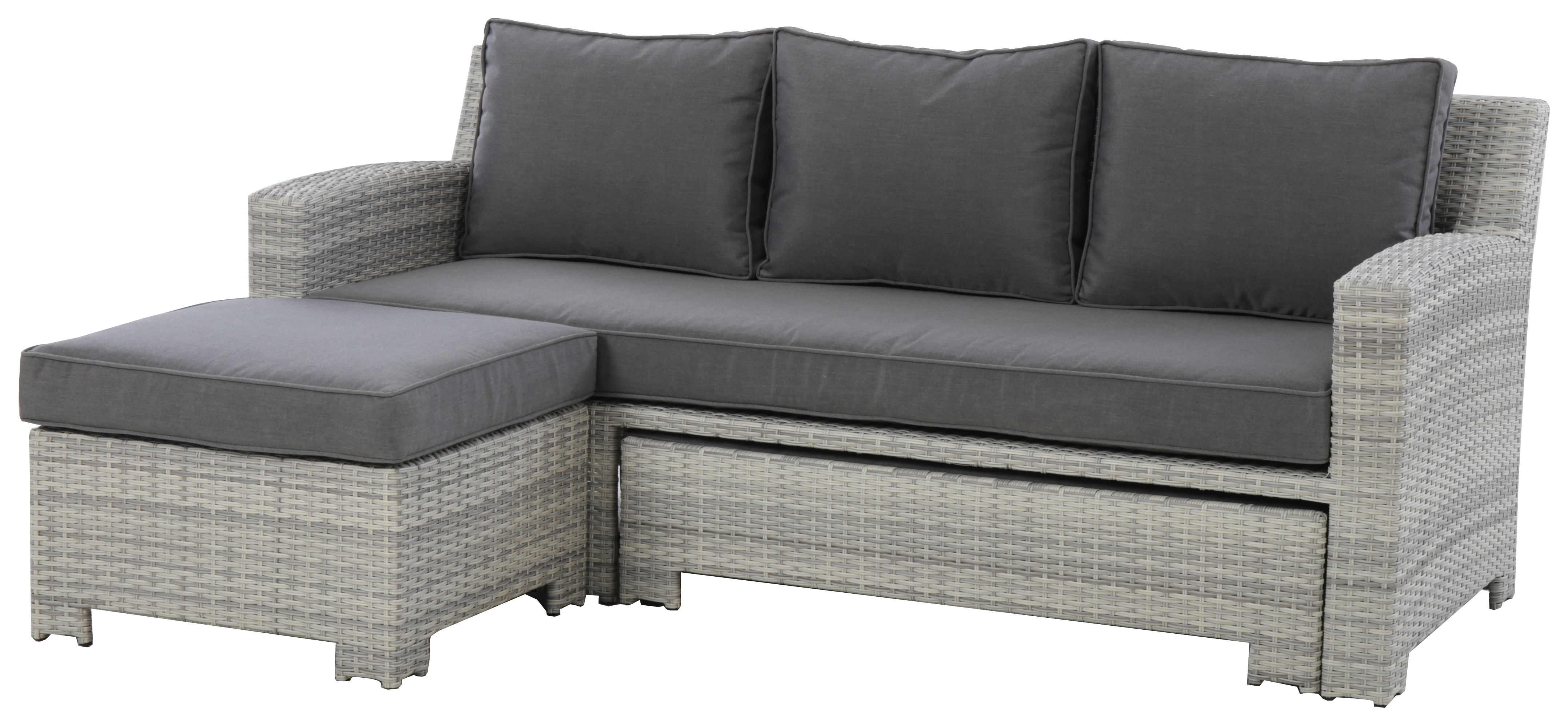 Image of Norfolk Leisure Oxborough Pull Out Lounge Rattan Sofa