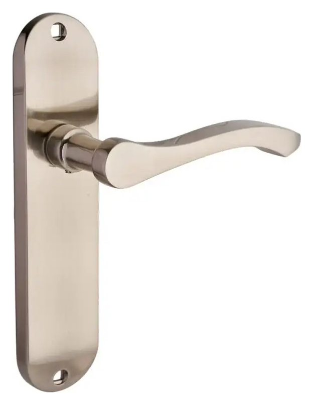 Capri Brushed Nickel Lever Latch Door Handle - 1 Pair