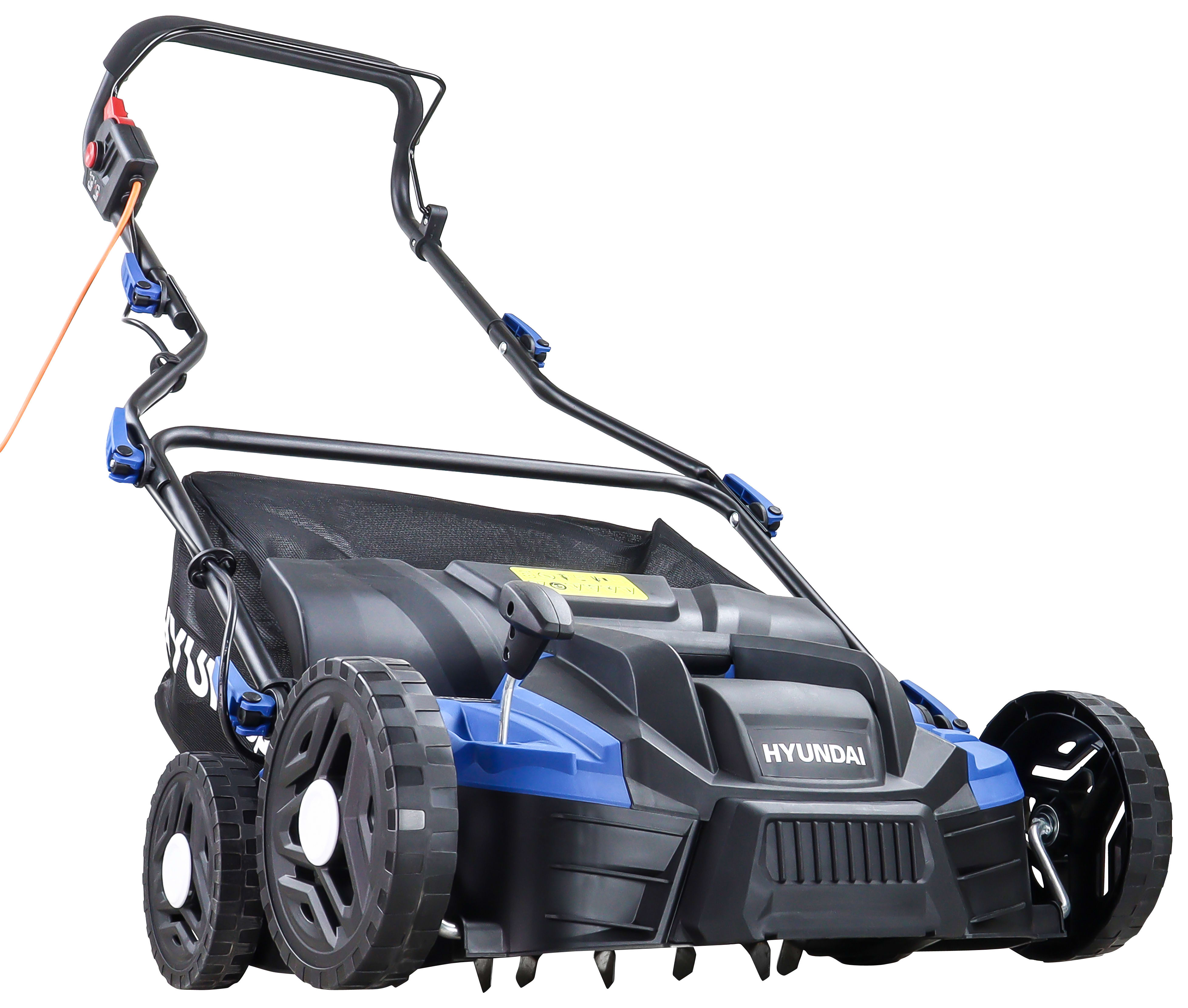 Hyundai HYSC1500E 1500W Electric Lawn Scarifier-Aerator-Lawn Rake