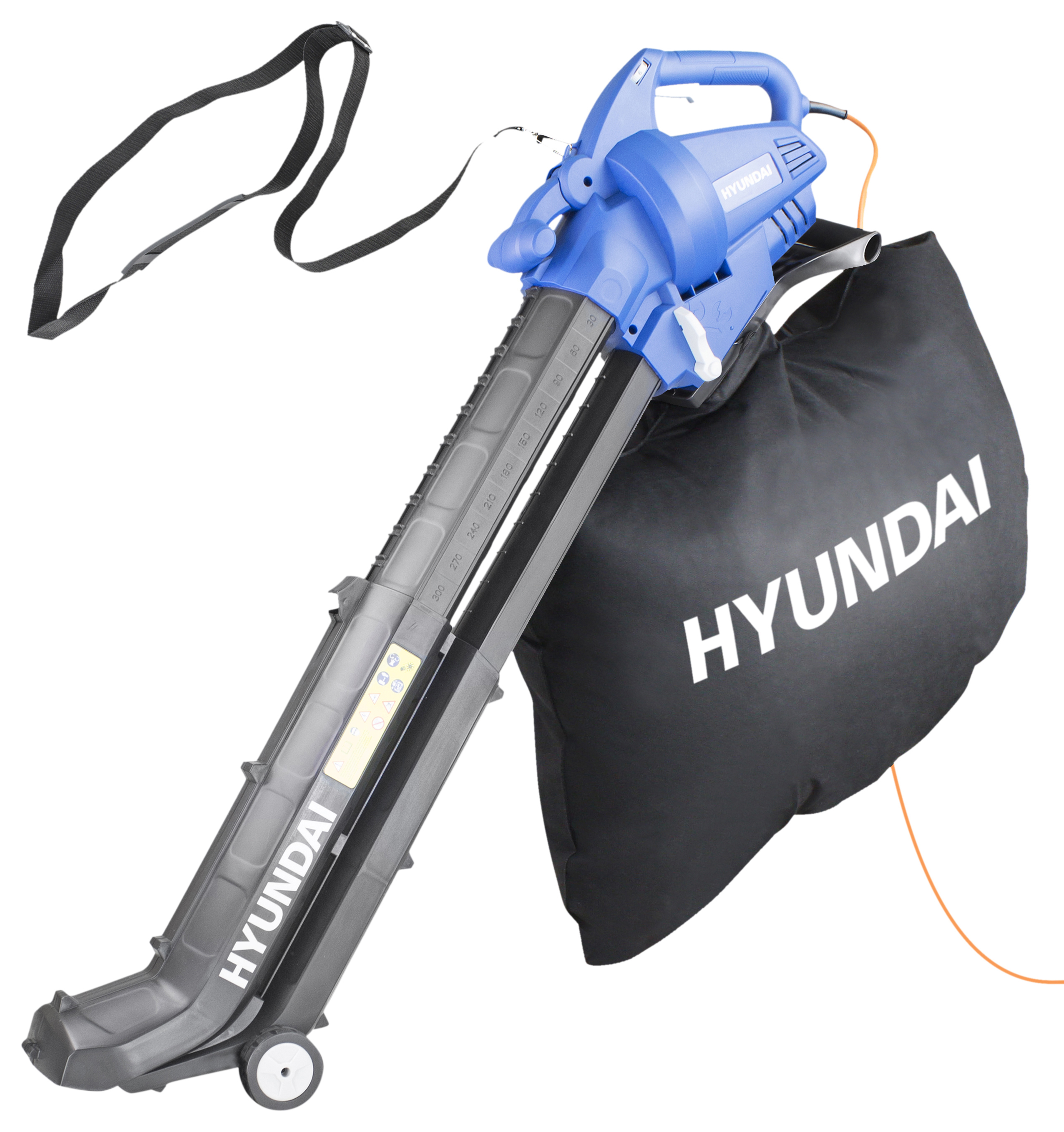 Image of Hyundai HYBV3000E 3-in-1 Electric Garden Vacuum, Leaf Blower and Mulcher