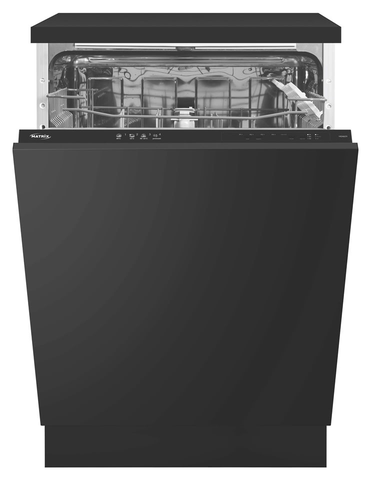 Matrix MDI6011 60cm Integrated Dishwasher Black Wickes.co.uk