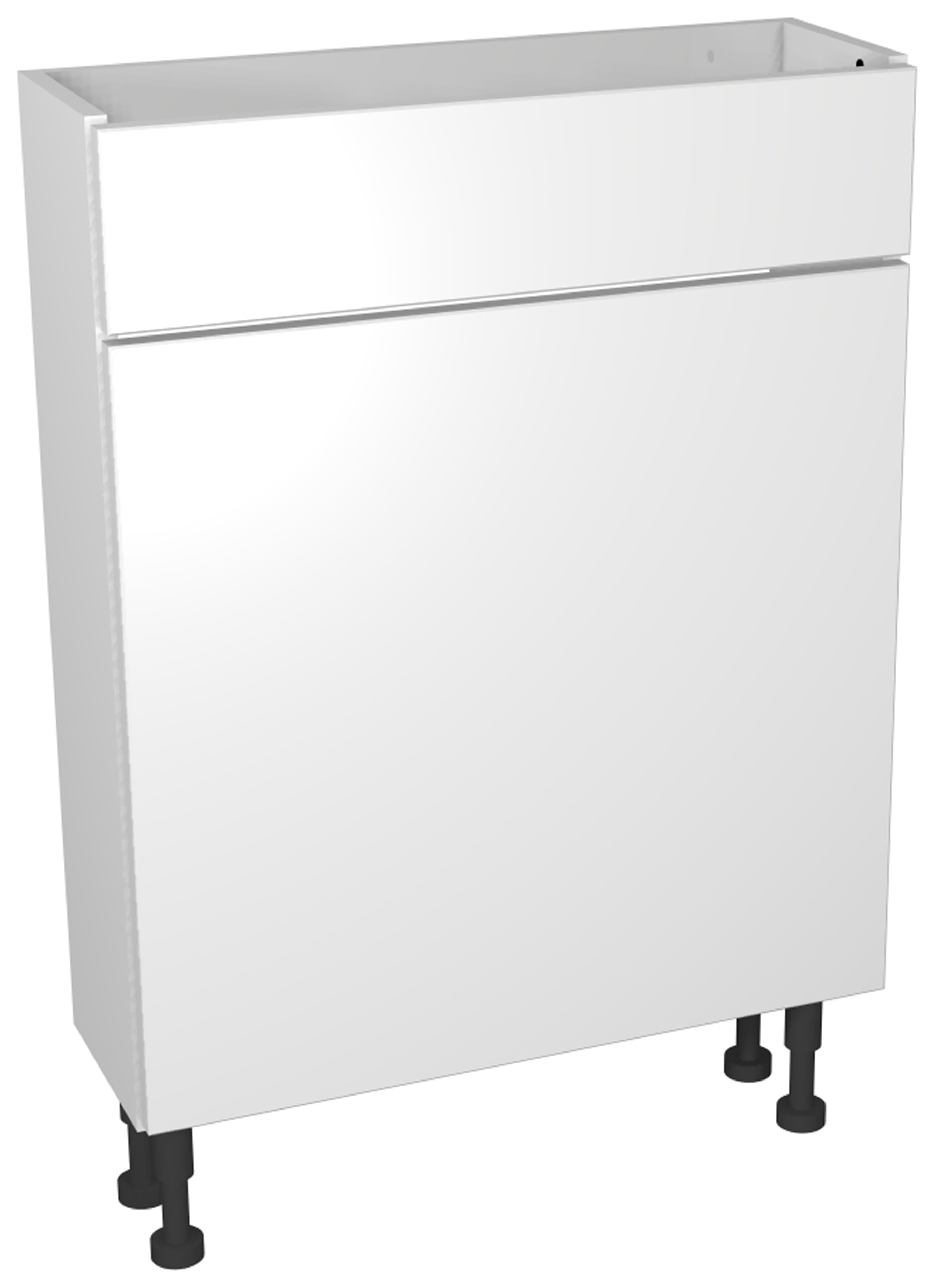 Wickes Vienna Modern Compact WC Unit, in White, Size: 600x735mm