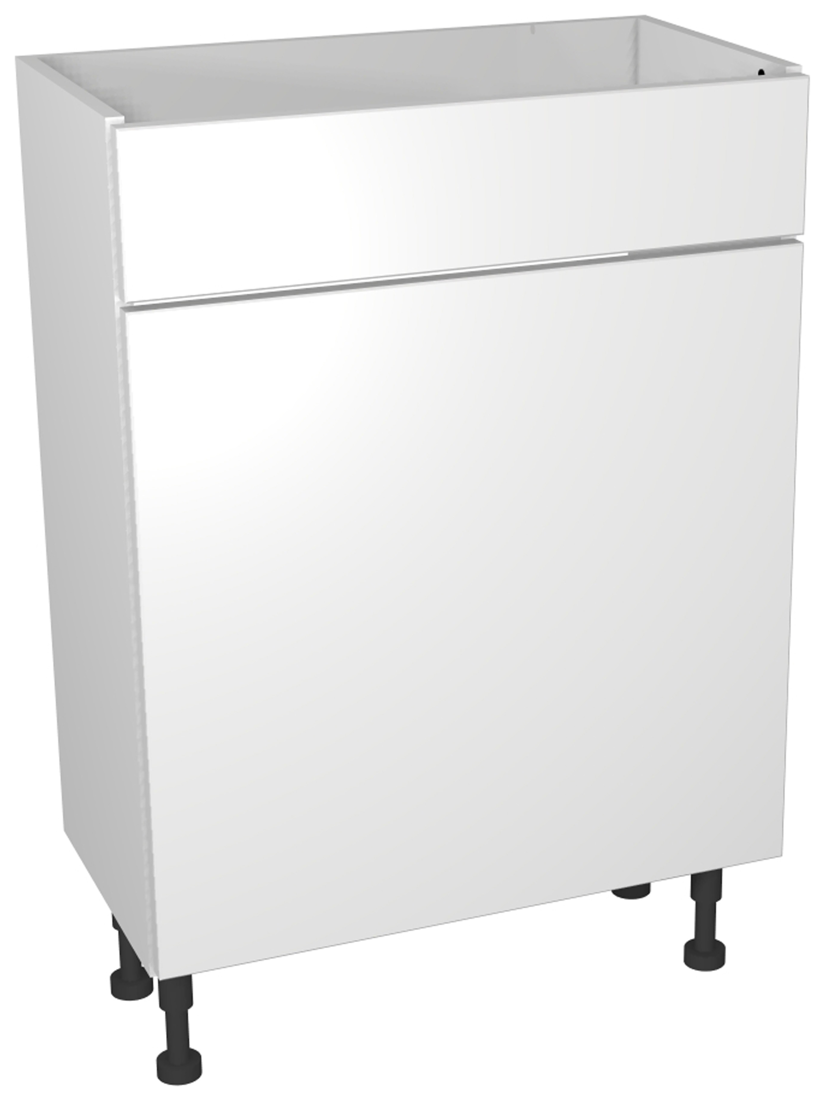 Image of Wickes Vienna Modern WC Unit, in White, Size: 600x735mm