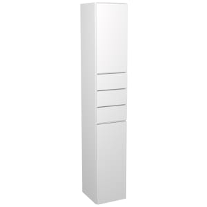 Wickes Vienna White Modern Tower Unit with Drawers - 300 x 1762mm
