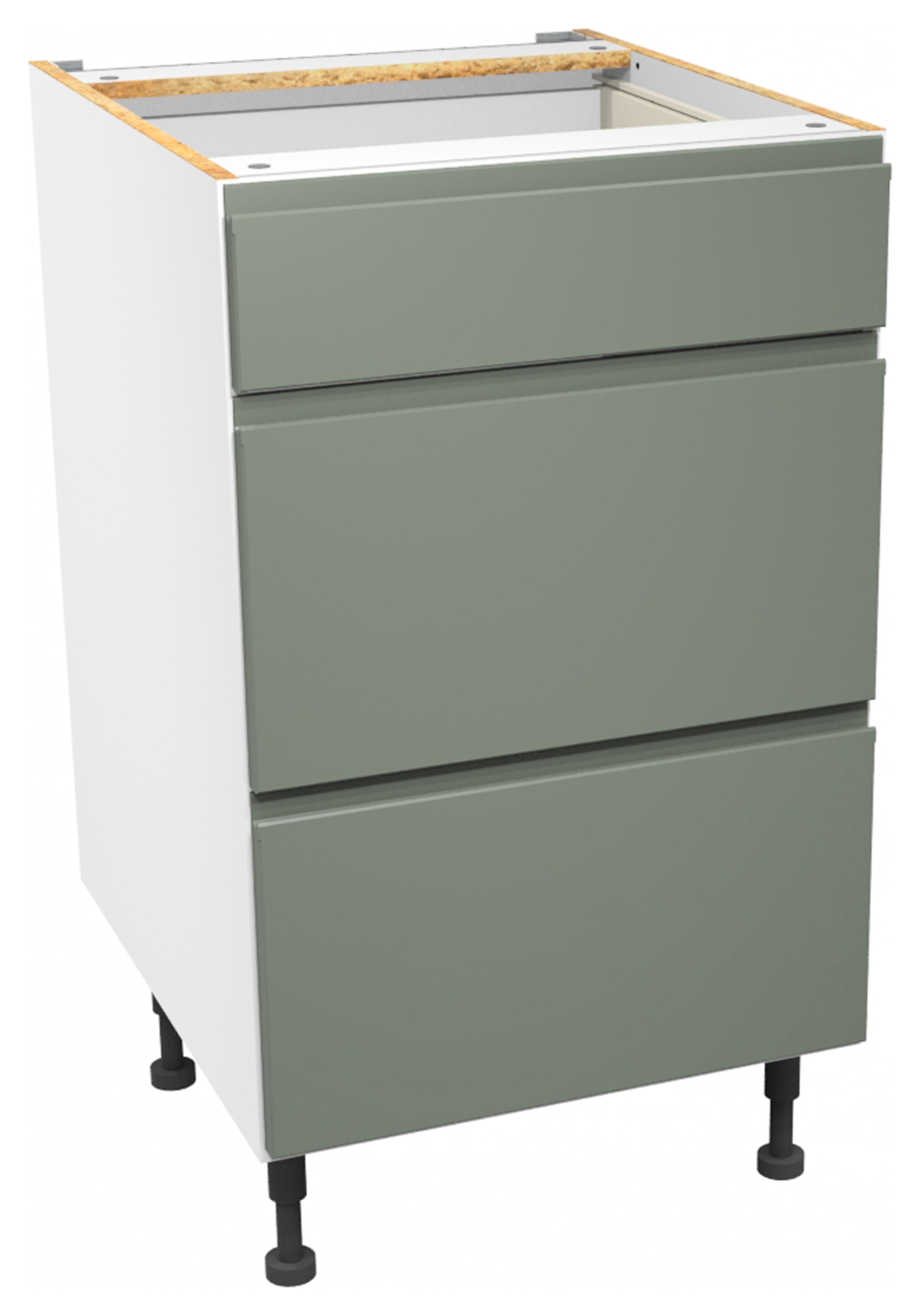 Image of Wickes Madison Reed Green Drawer Unit - 500mm
