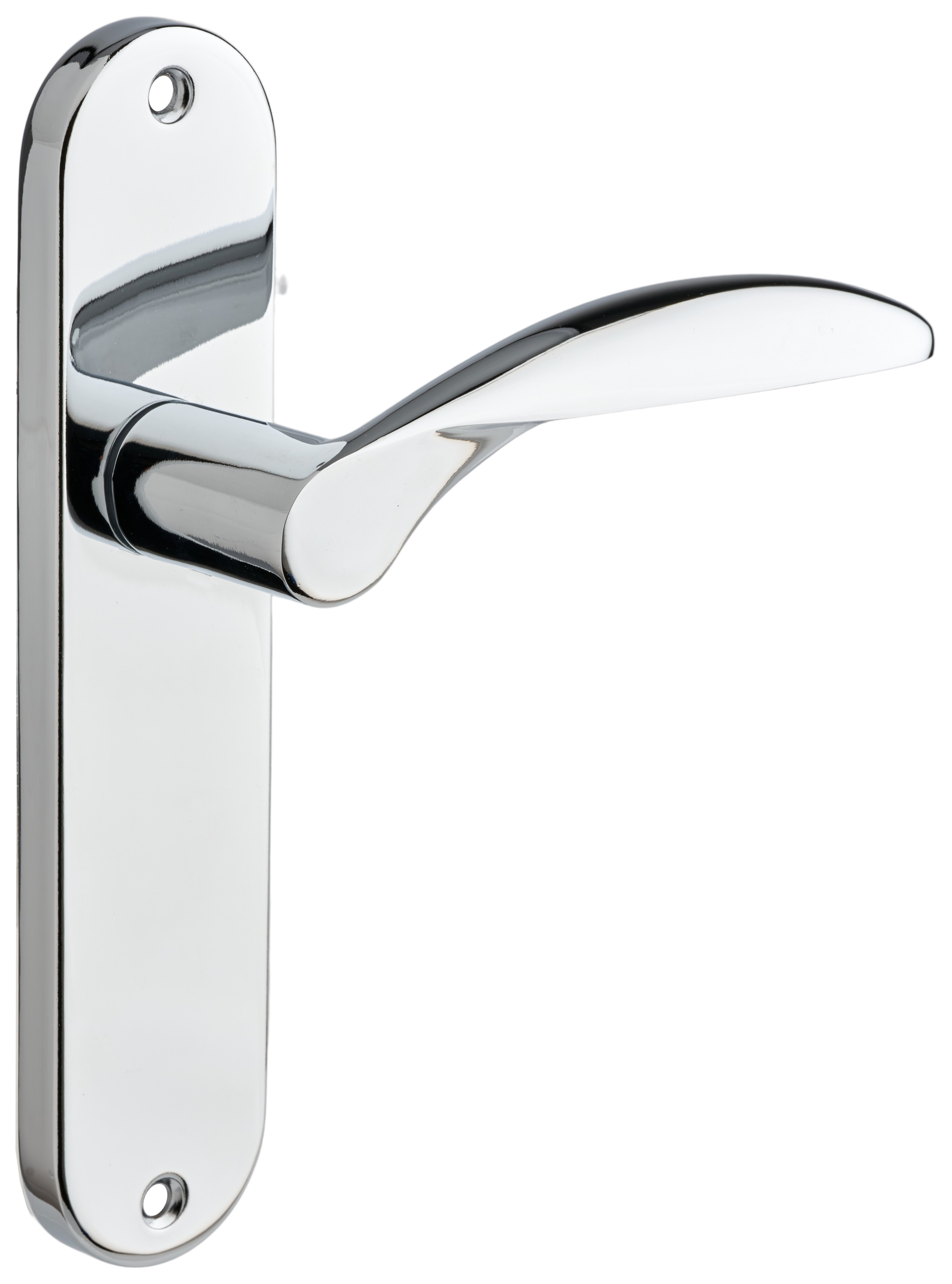 Shorne Polished Chrome Lever Latch Door Handle - 1 Pair