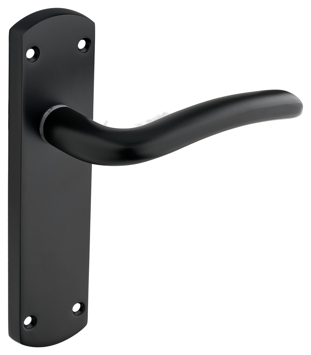 Goodrich Matt Black Lever Latch Door Handle - 1 Pair